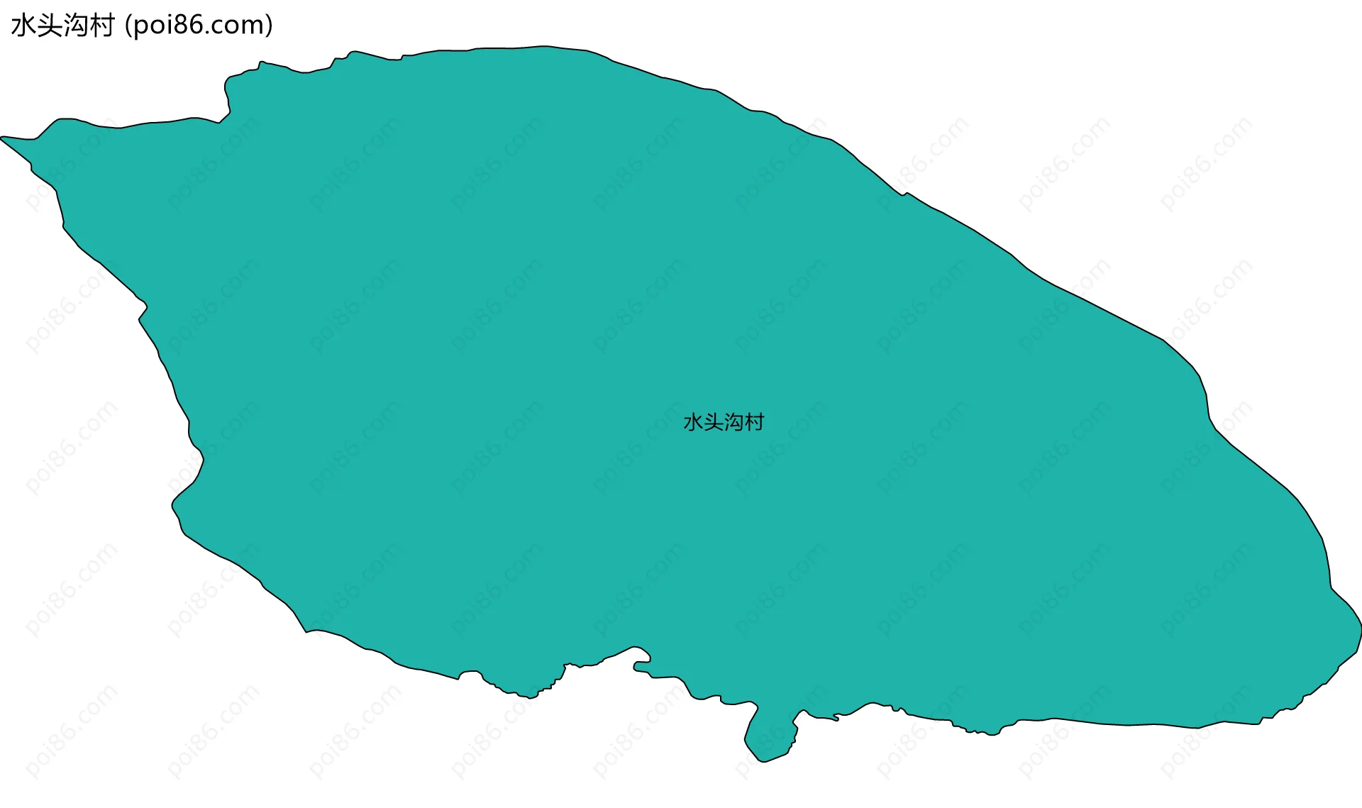 水头沟村边界地图