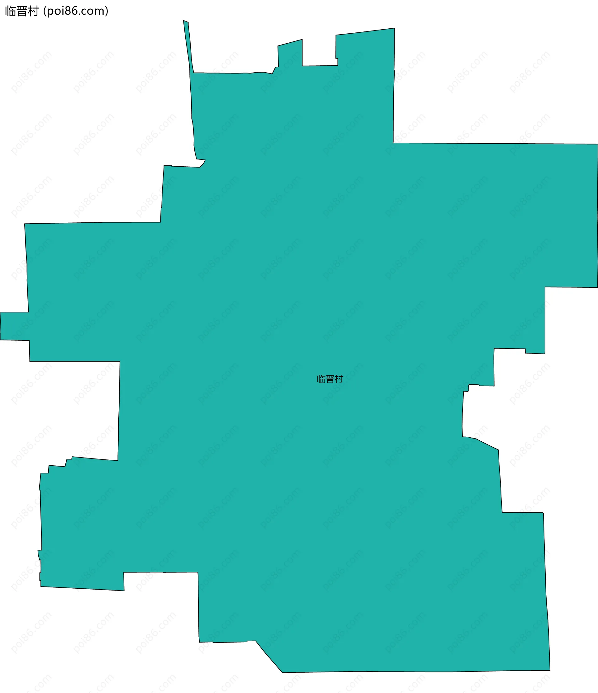 临晋村边界地图