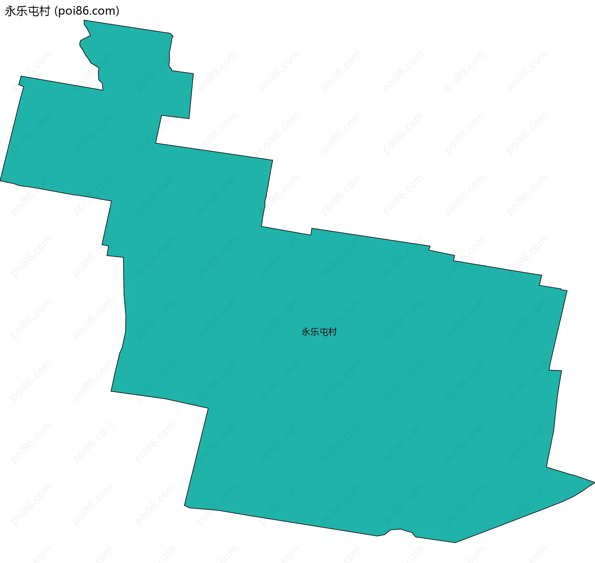 永乐屯村边界地图