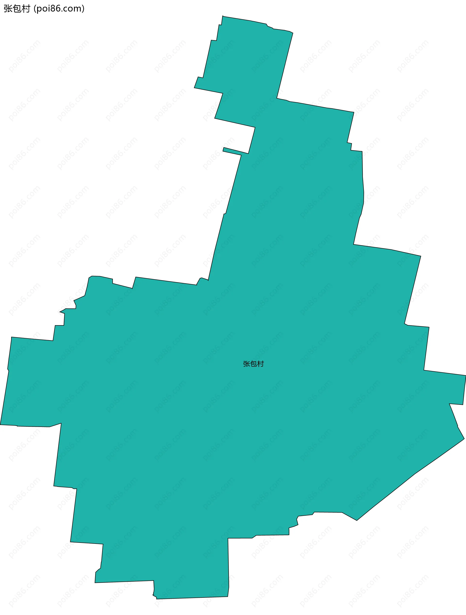 张包村边界地图