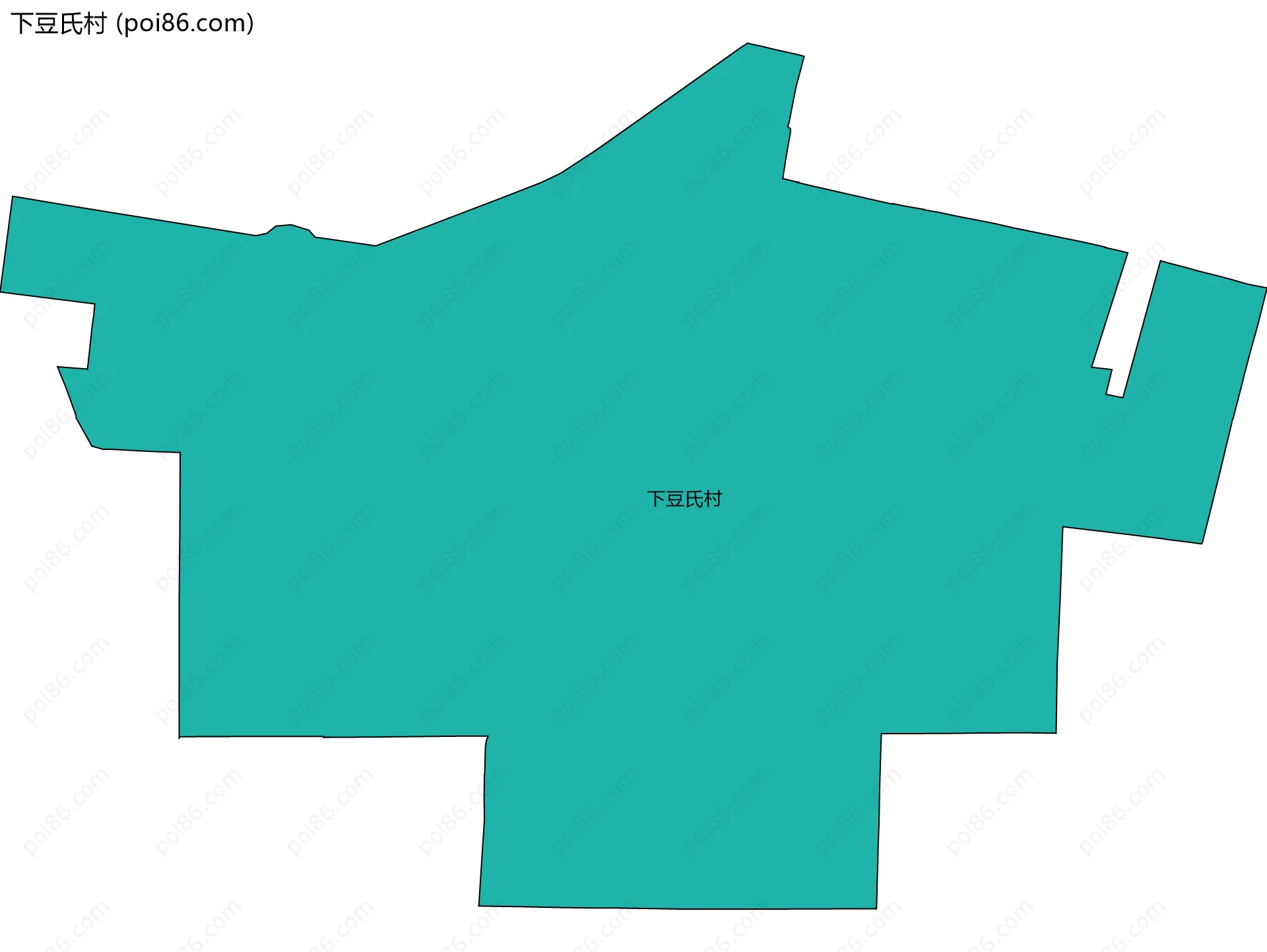 下豆氏村边界地图