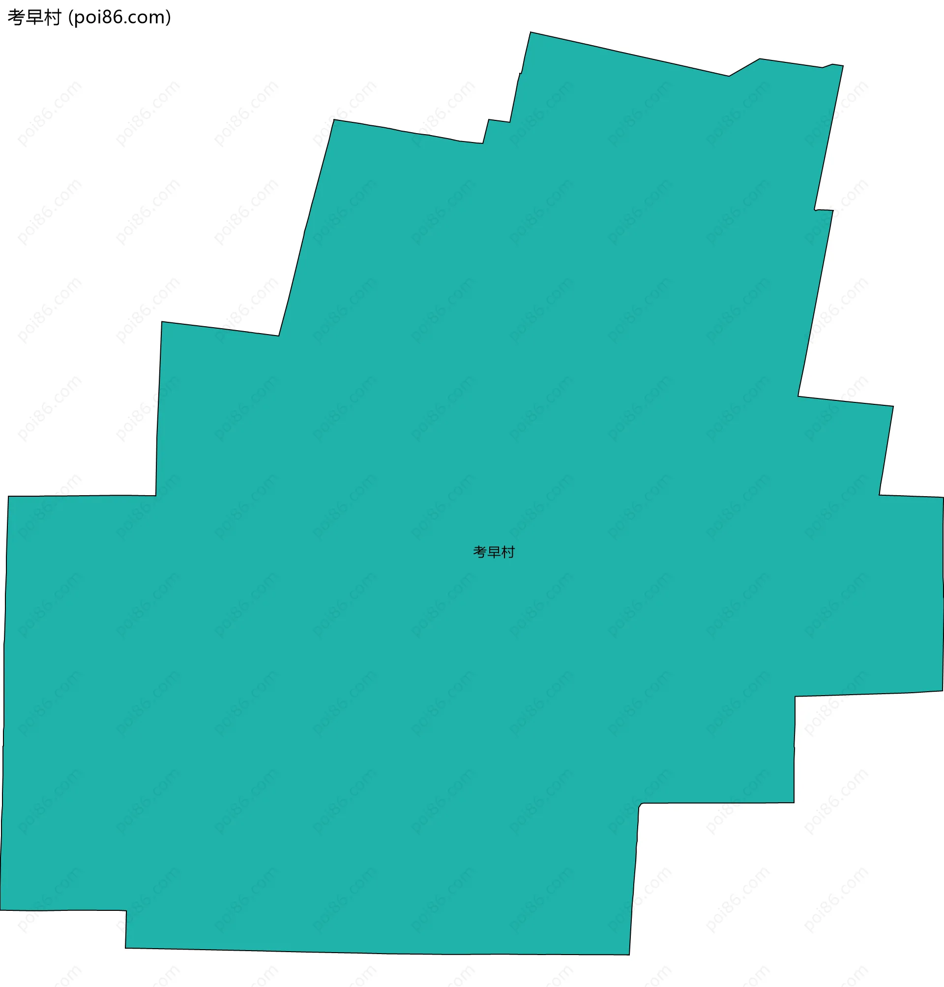 考早村边界地图