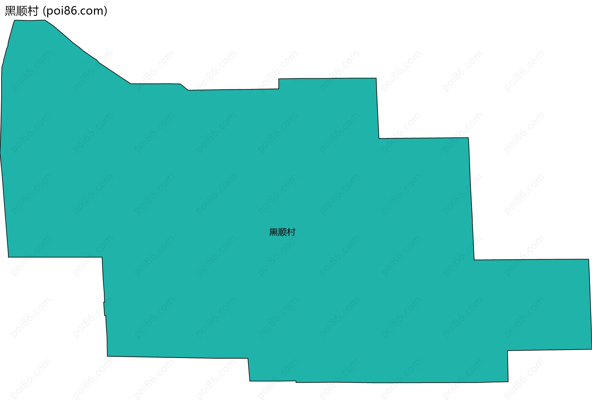 黑顺村边界地图