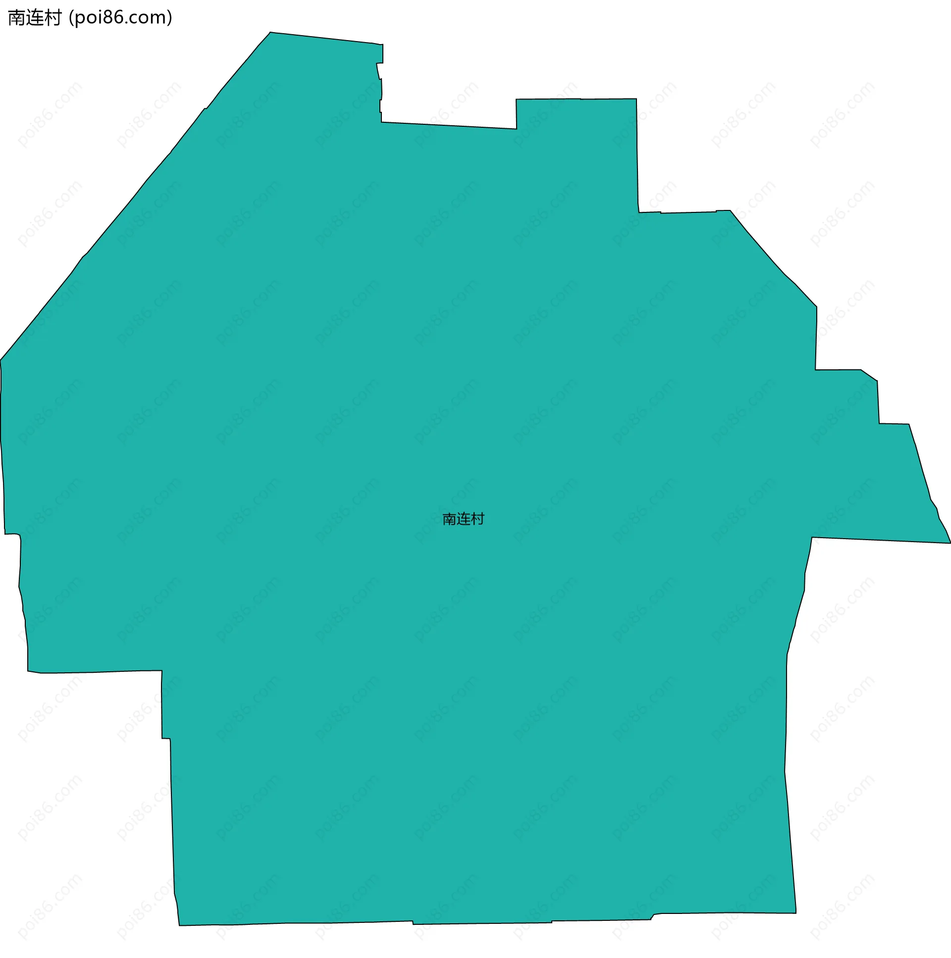 南连村边界地图