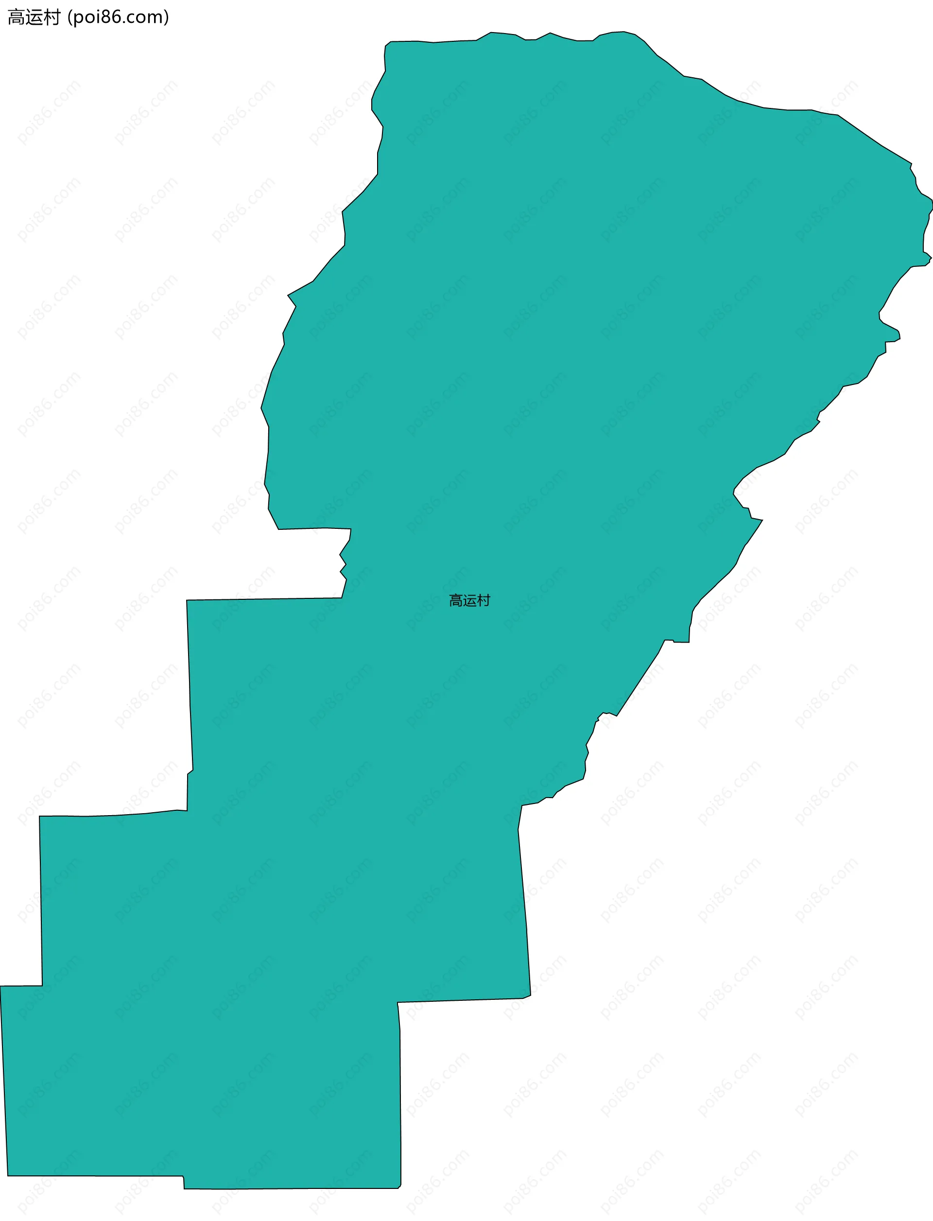 高运村边界地图