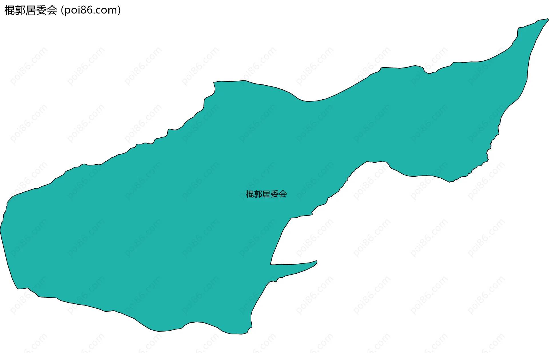 棍郭居委会边界地图