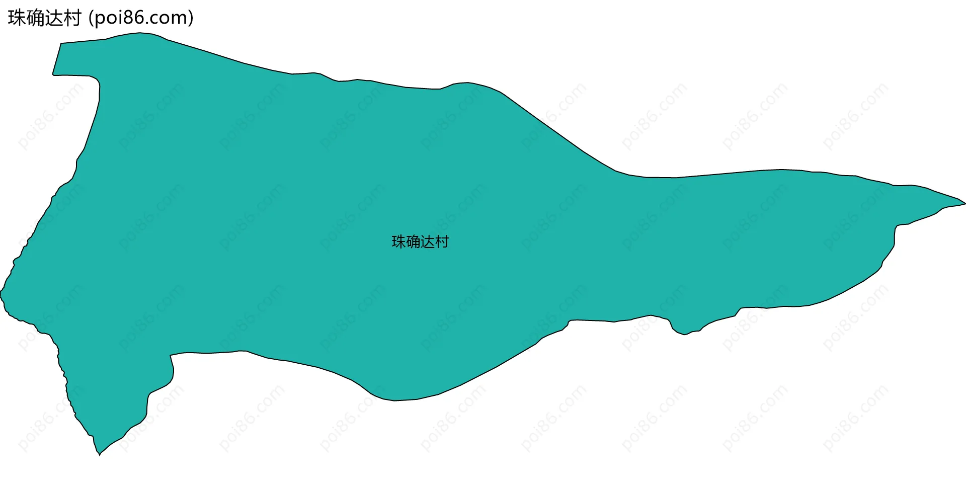珠确达村边界地图