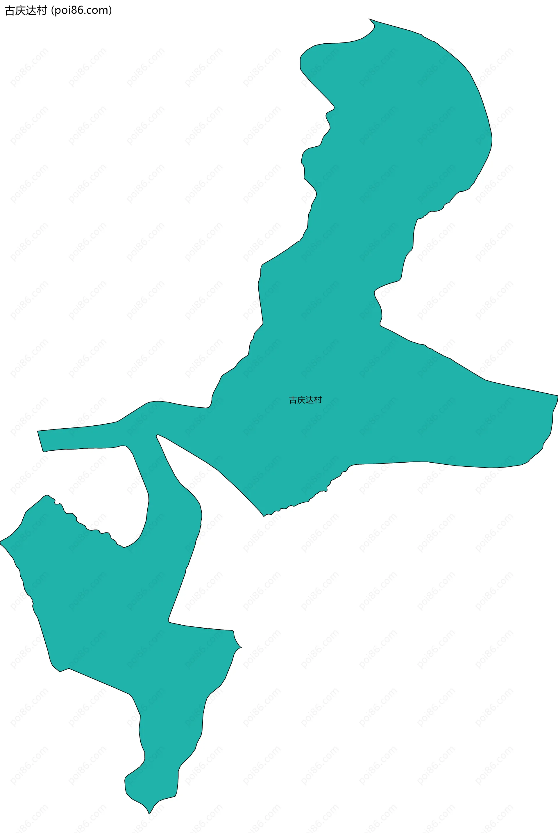 古庆达村边界地图