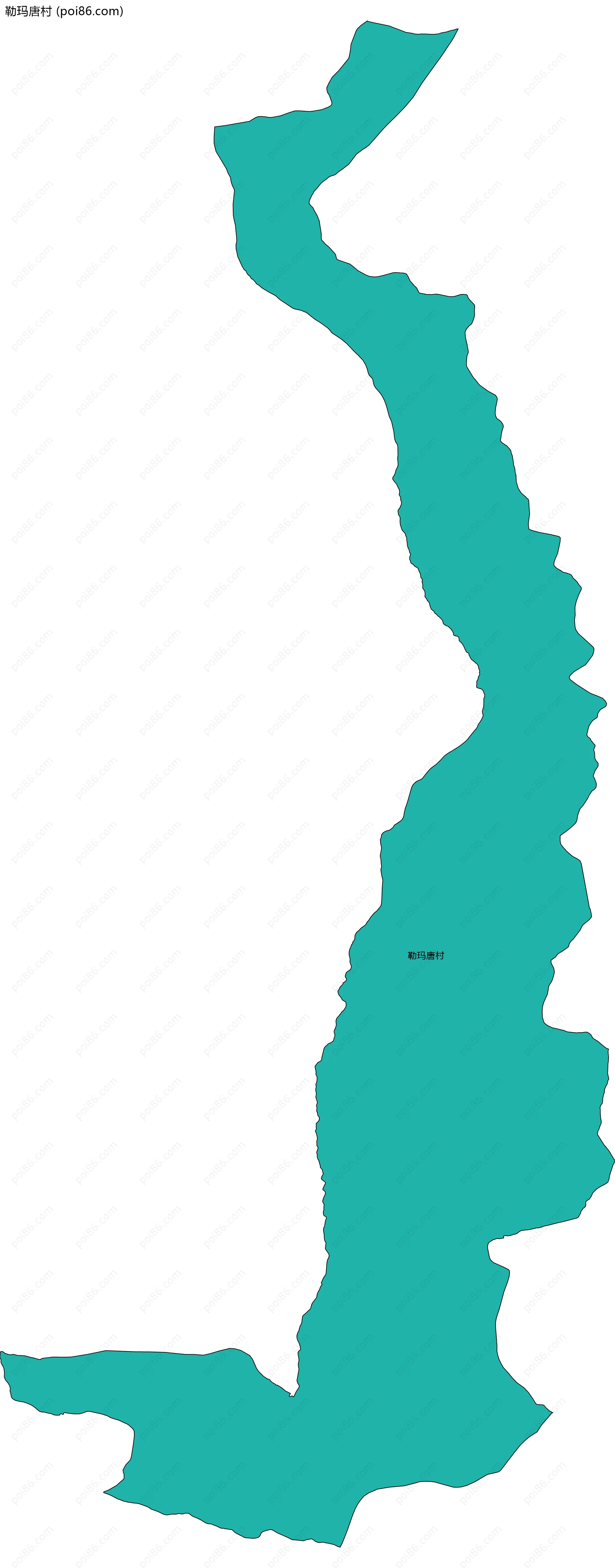 勒玛唐村边界地图