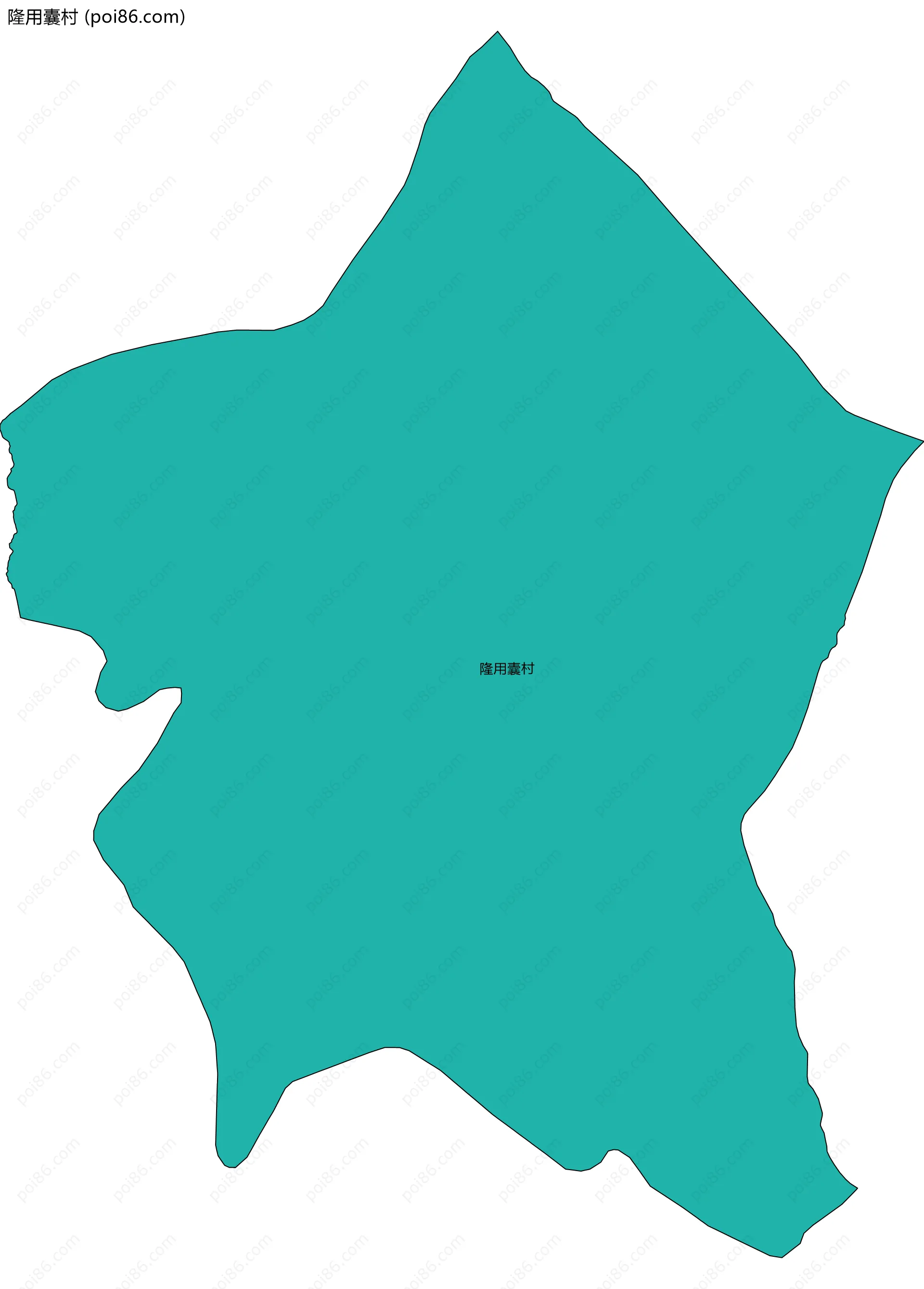 隆用囊村边界地图