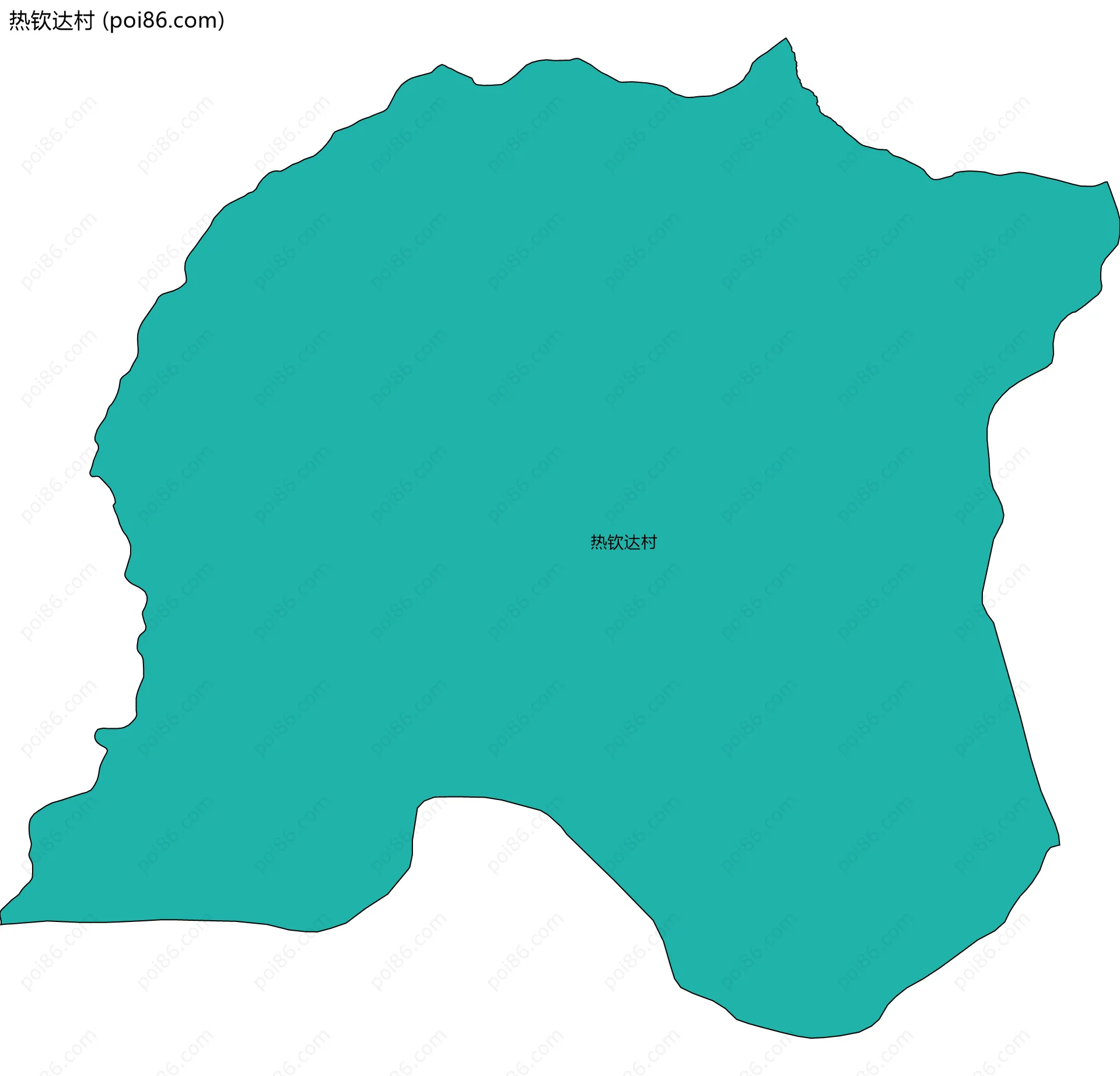 热钦达村边界地图