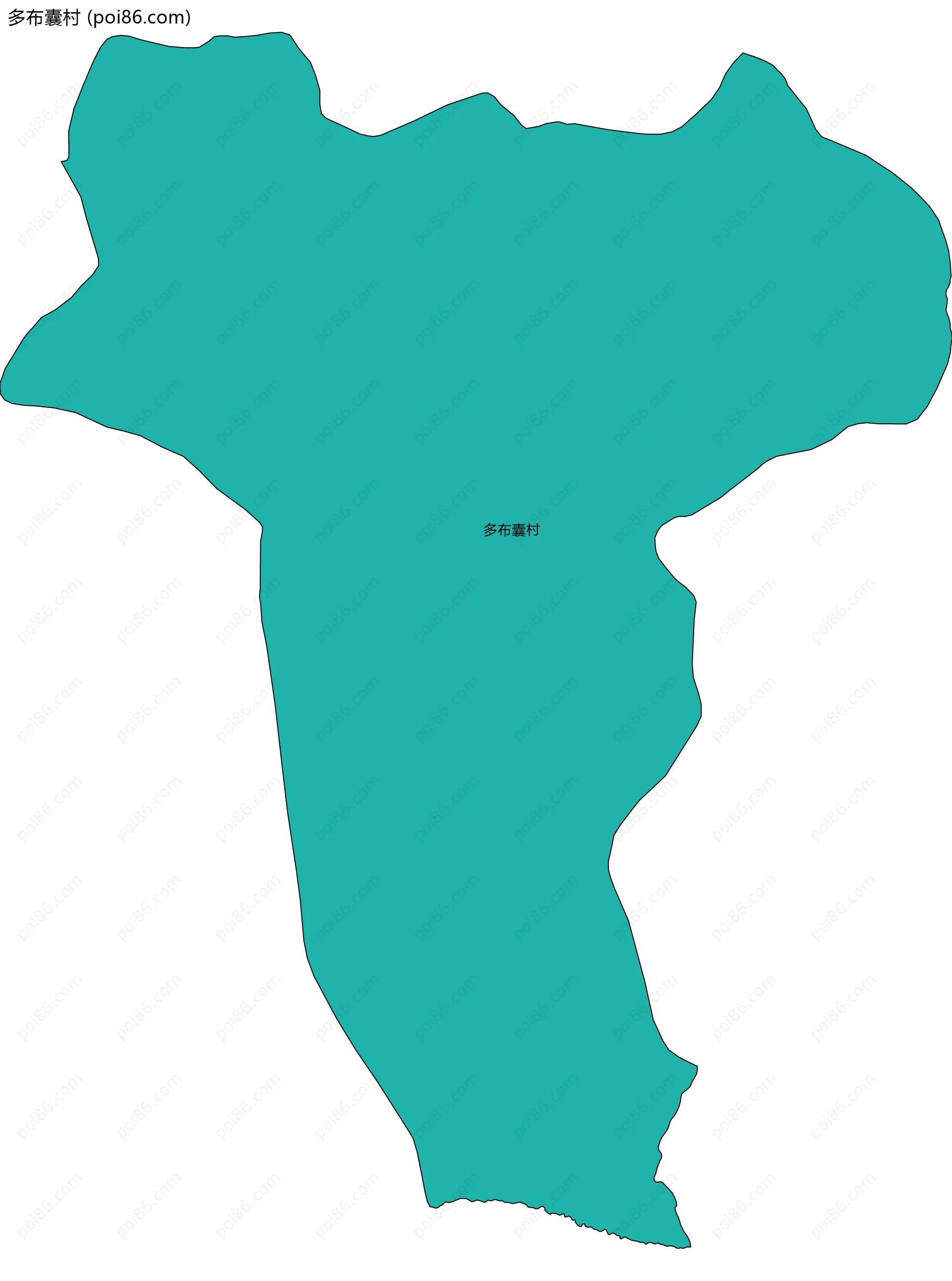 多布囊村边界地图