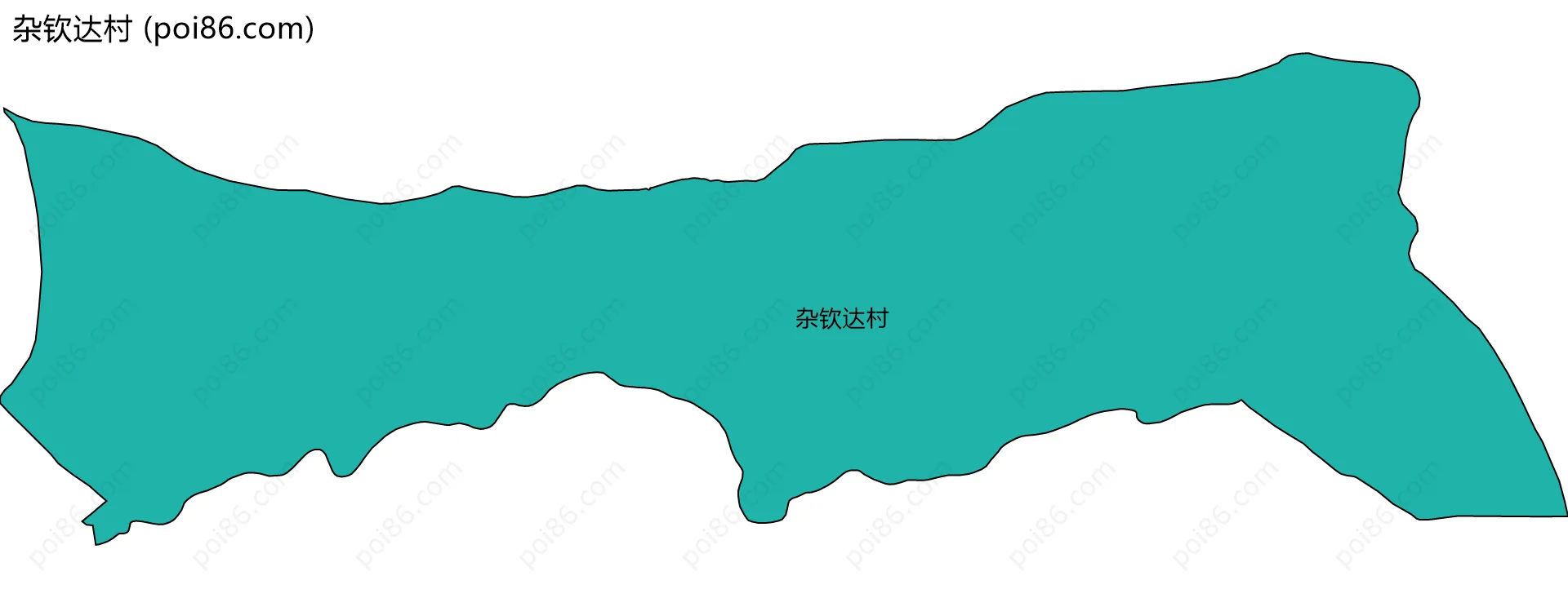 杂钦达村边界地图