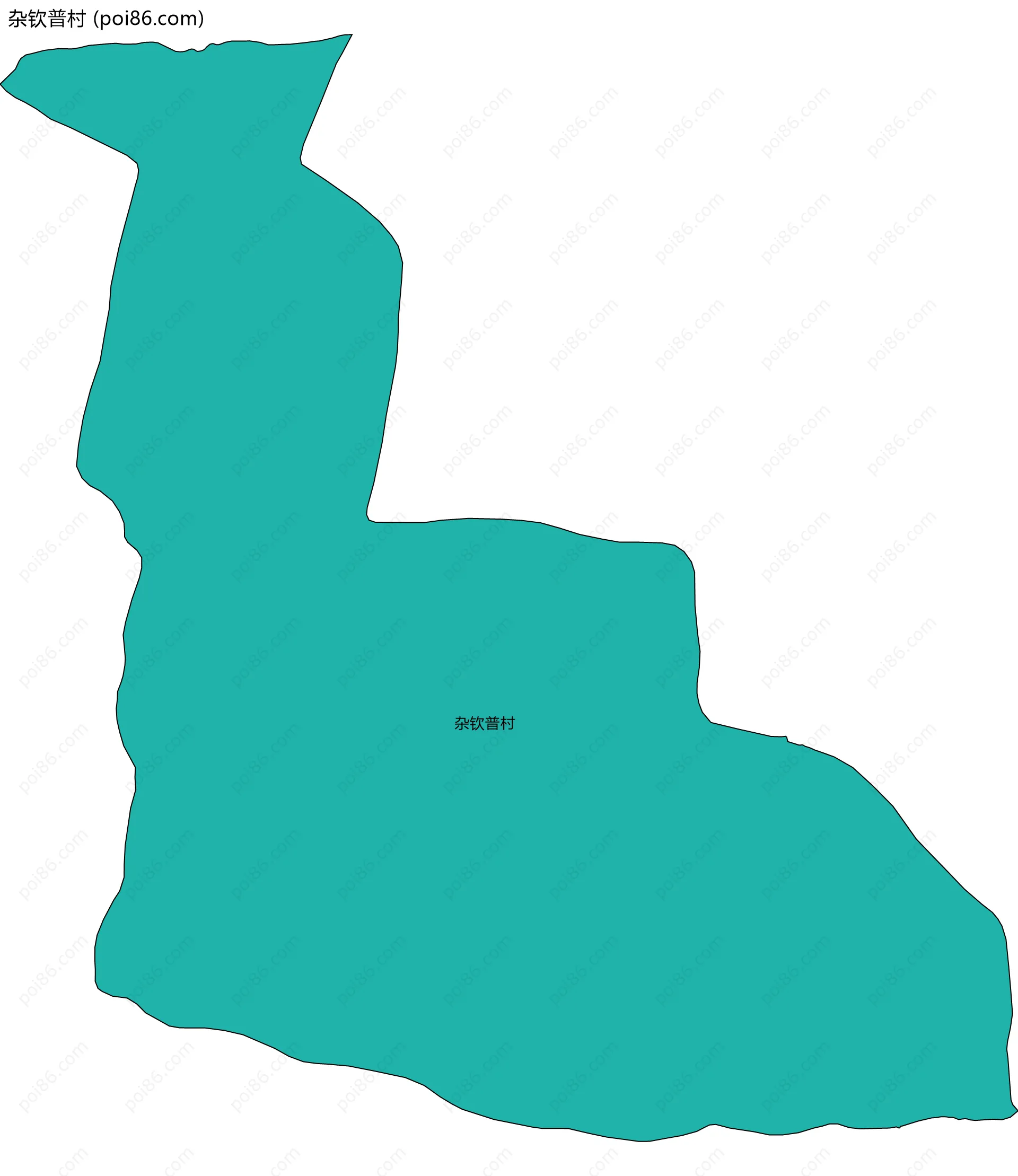 杂钦普村边界地图