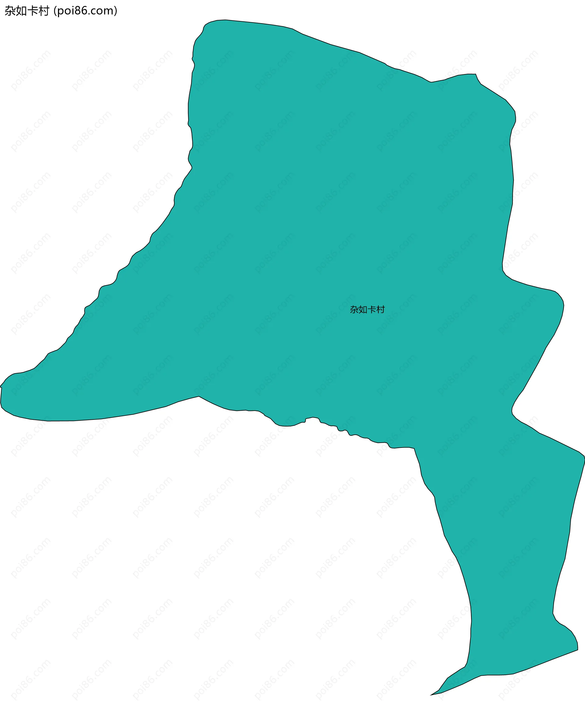 杂如卡村边界地图