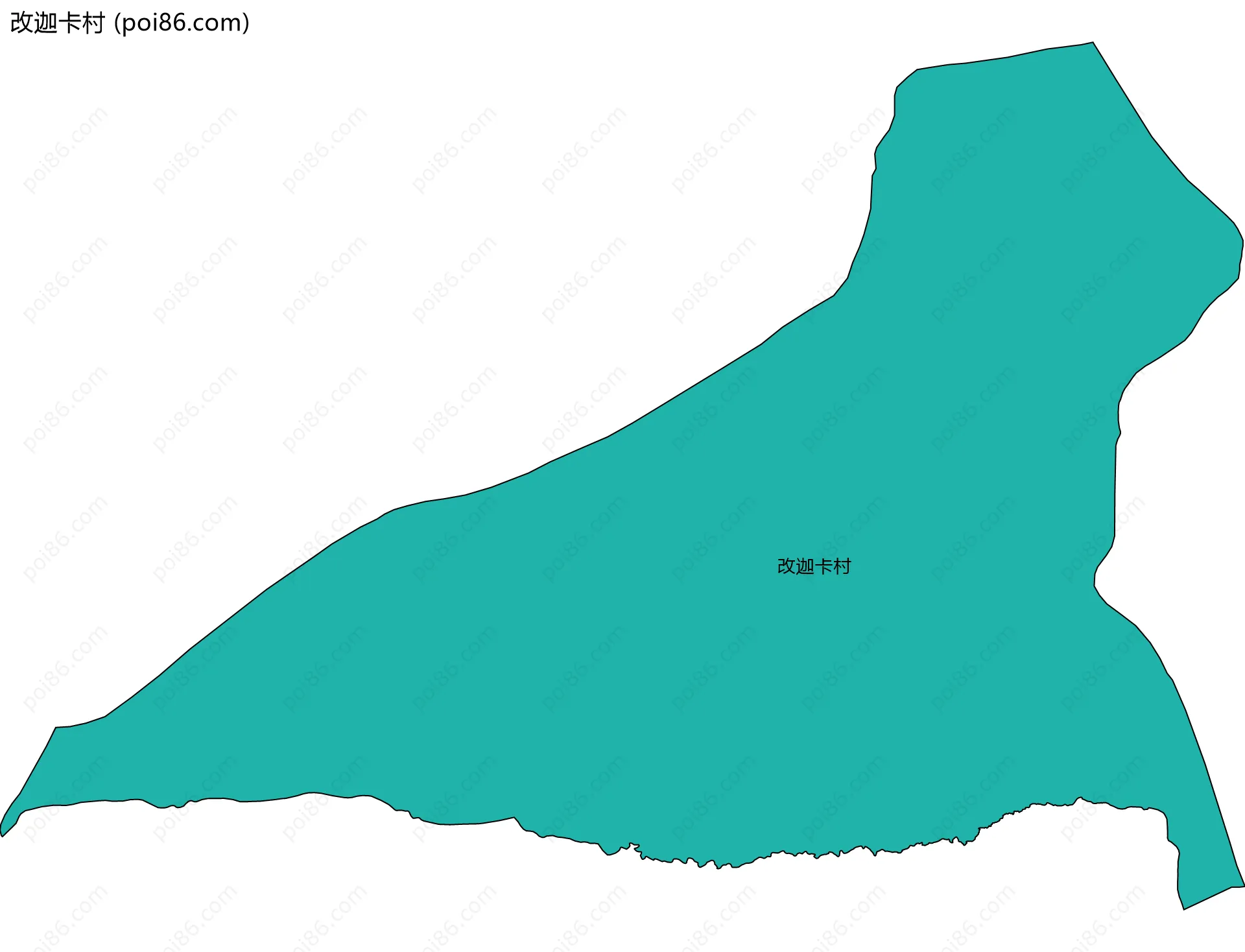 改迦卡村边界地图