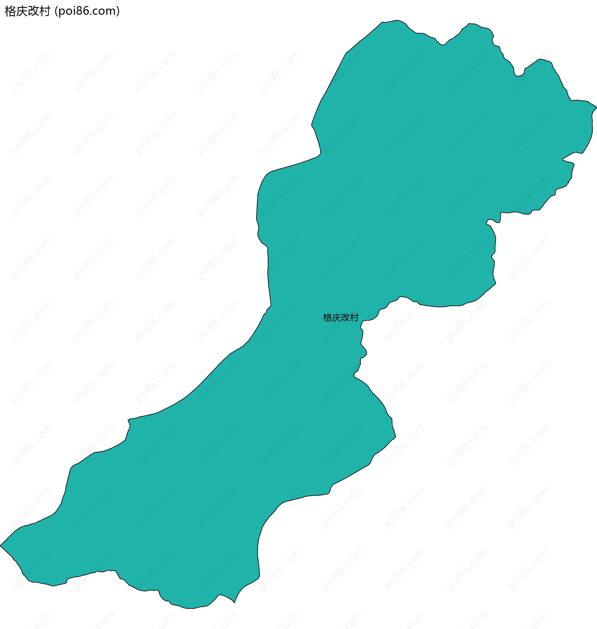 格庆改村边界地图