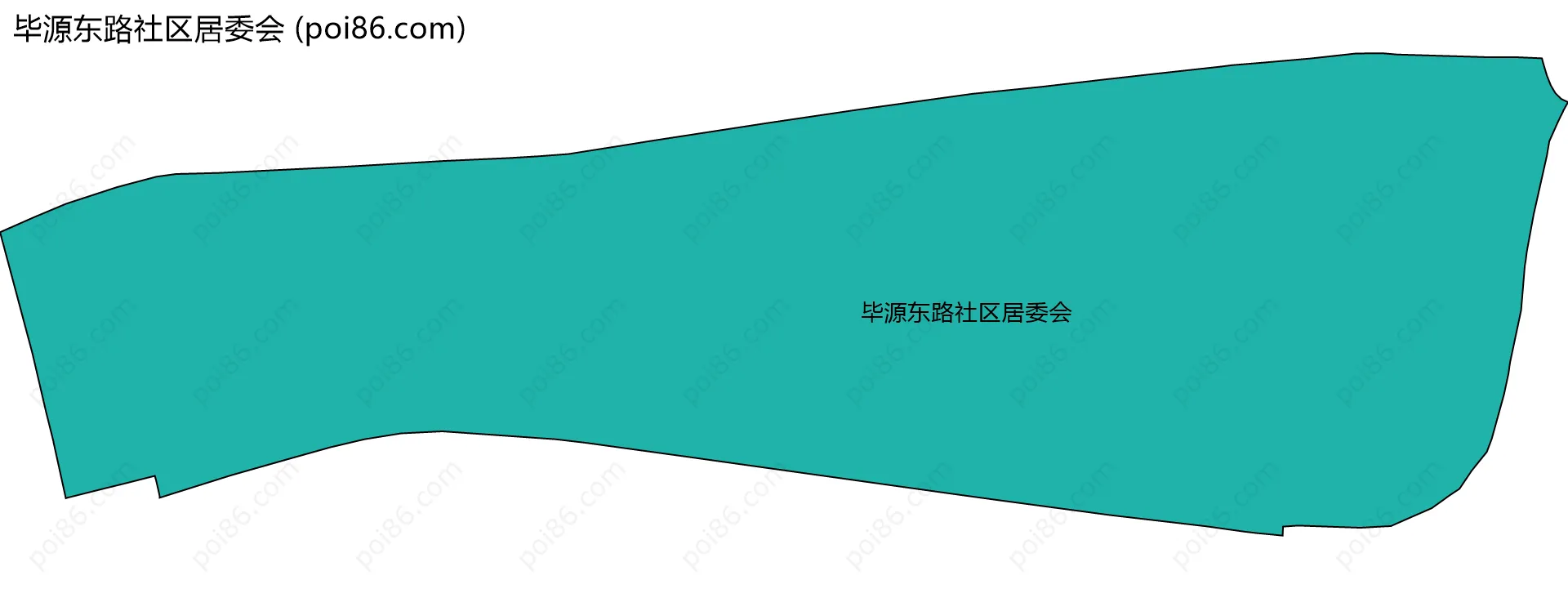 毕源东路社区居委会边界地图