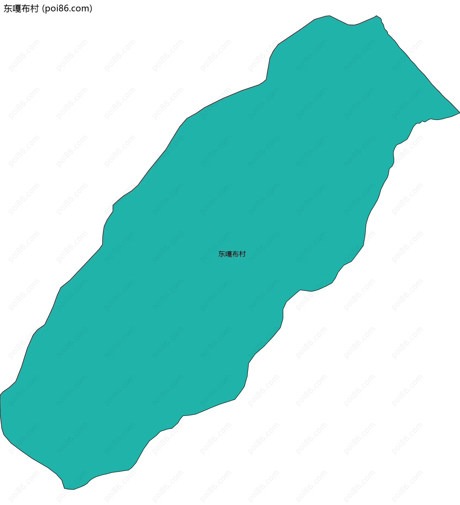 东嘎布村边界地图