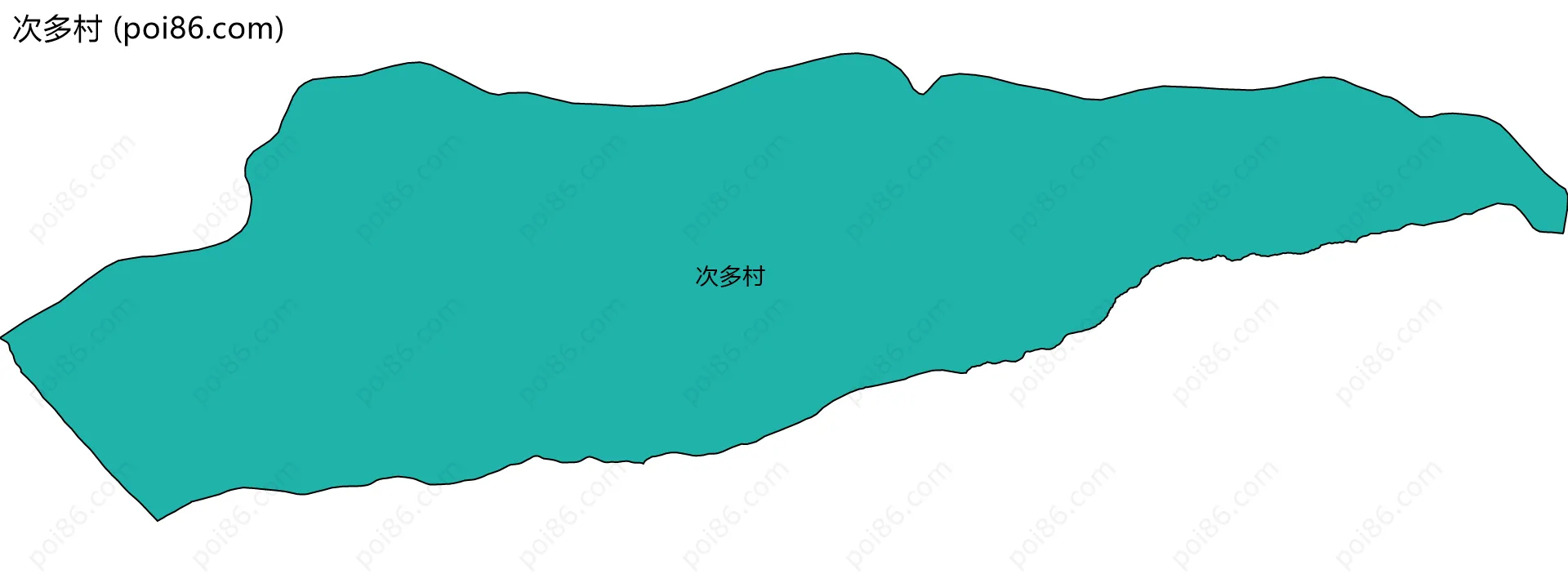 次多村边界地图