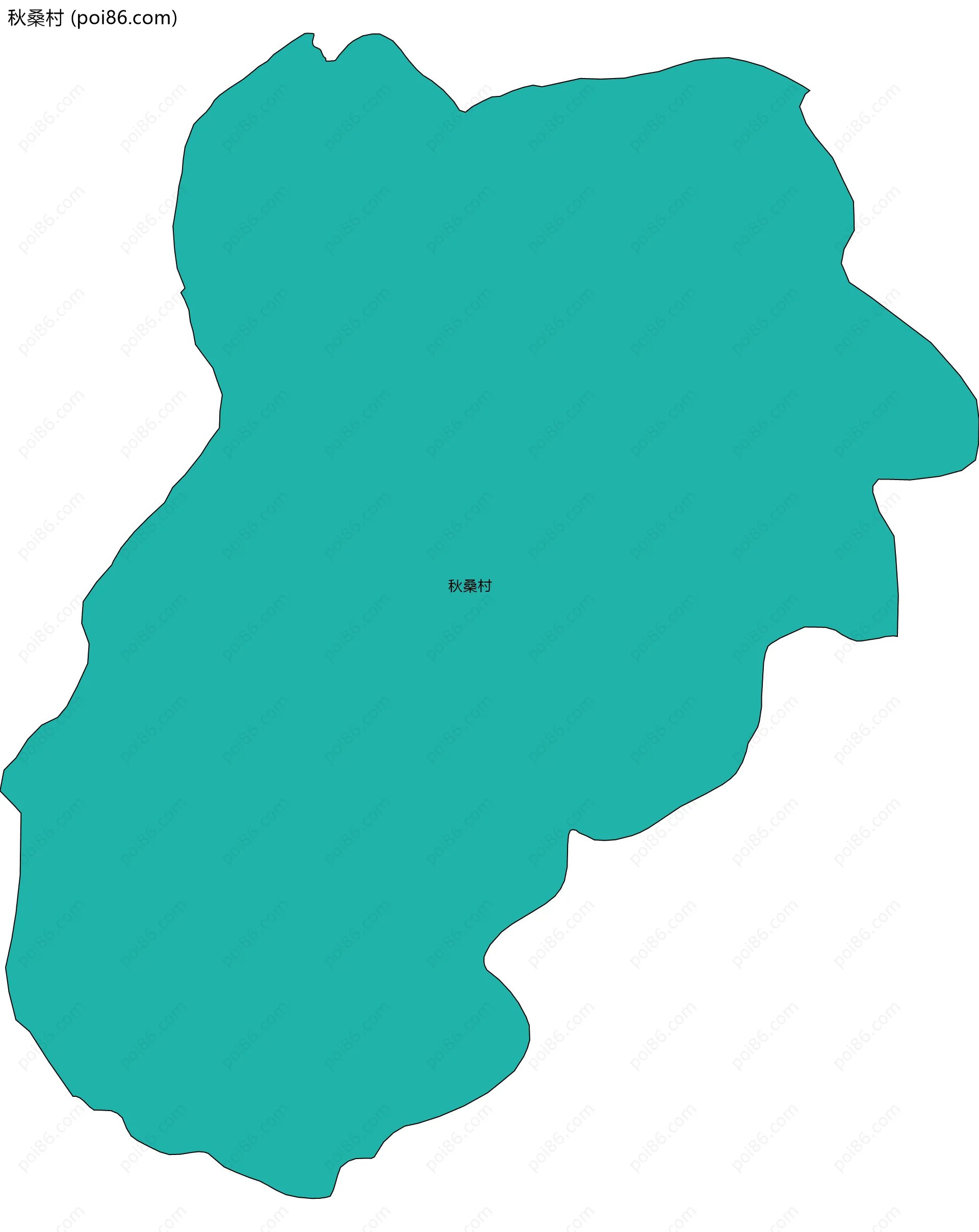 秋桑村边界地图