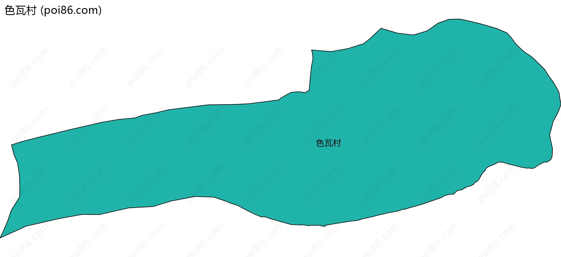 色瓦村边界地图