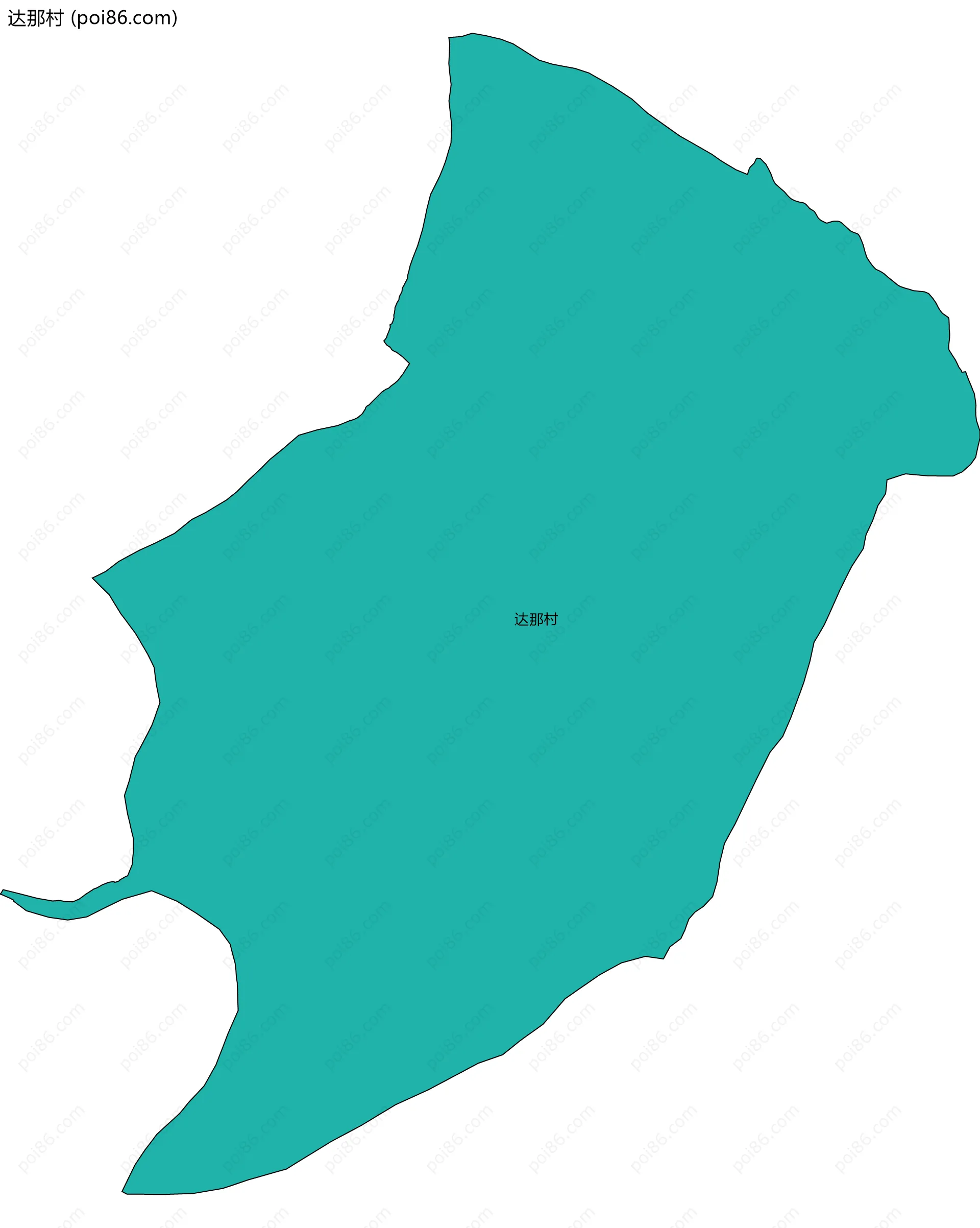 达那村边界地图