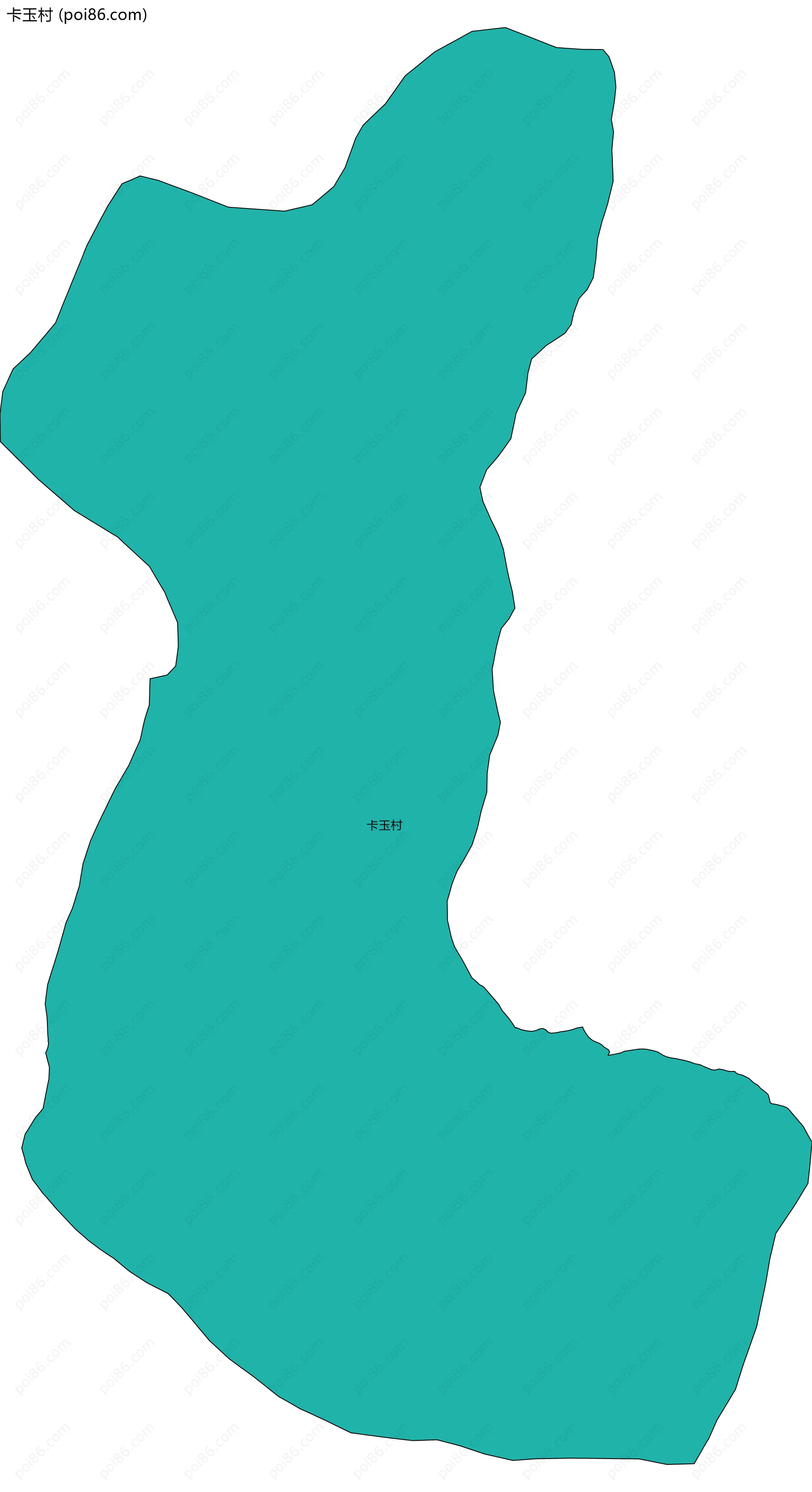 卡玉村边界地图