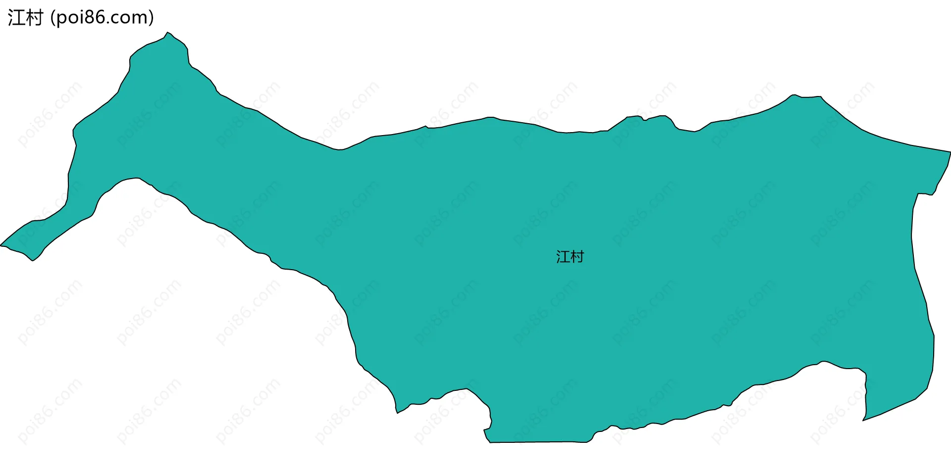 江村边界地图