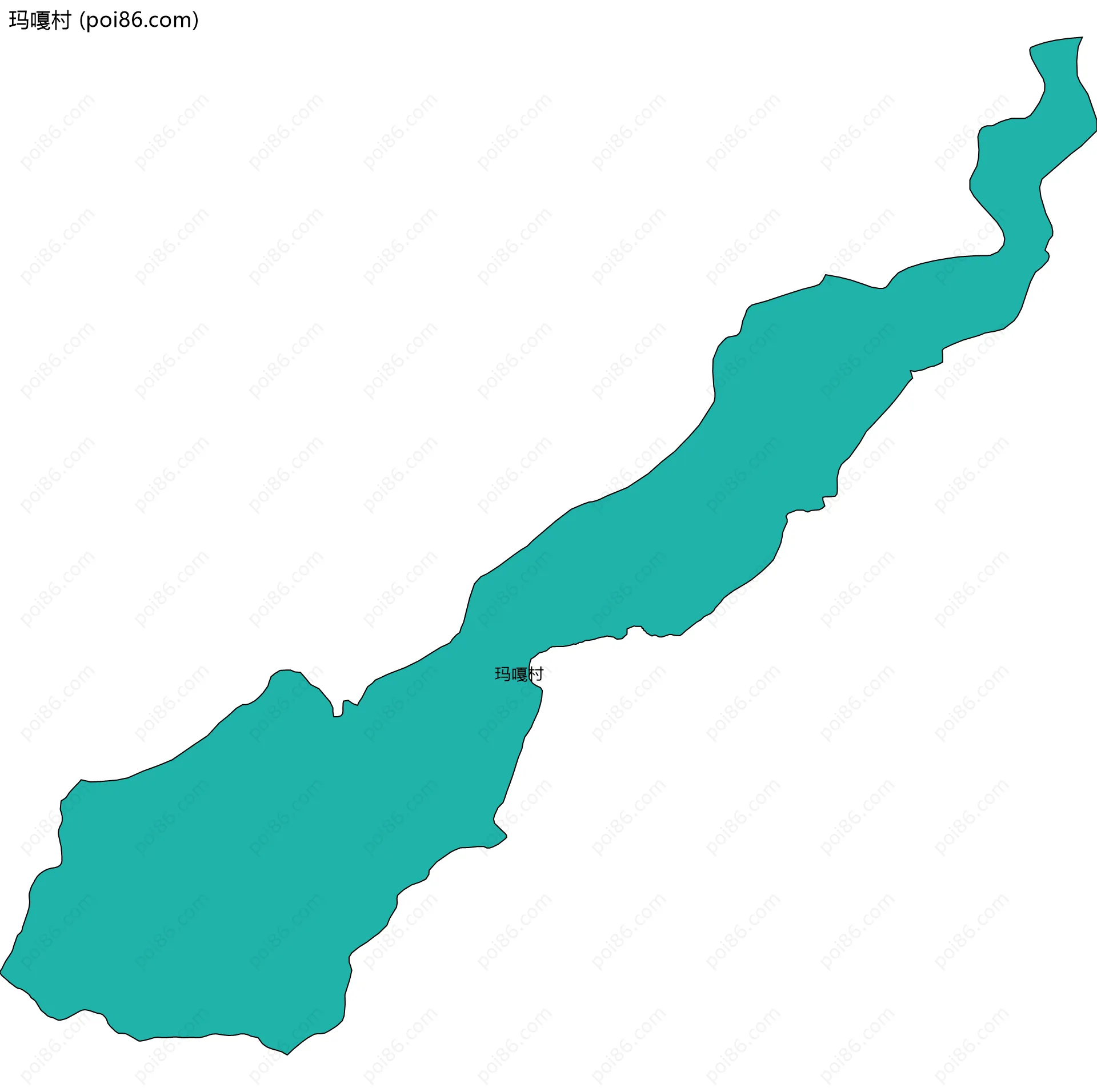 玛嘎村边界地图