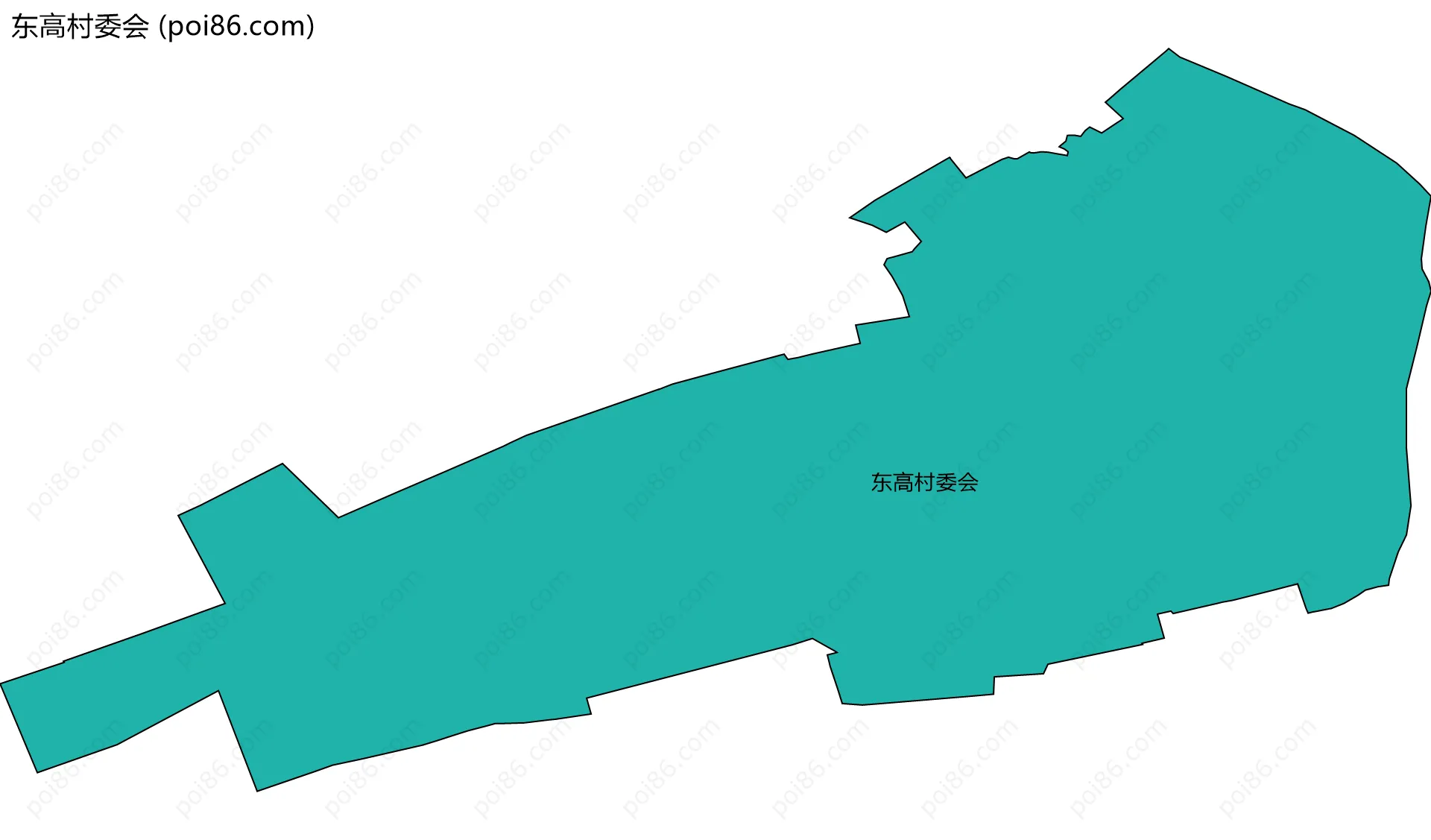 东高村委会边界地图