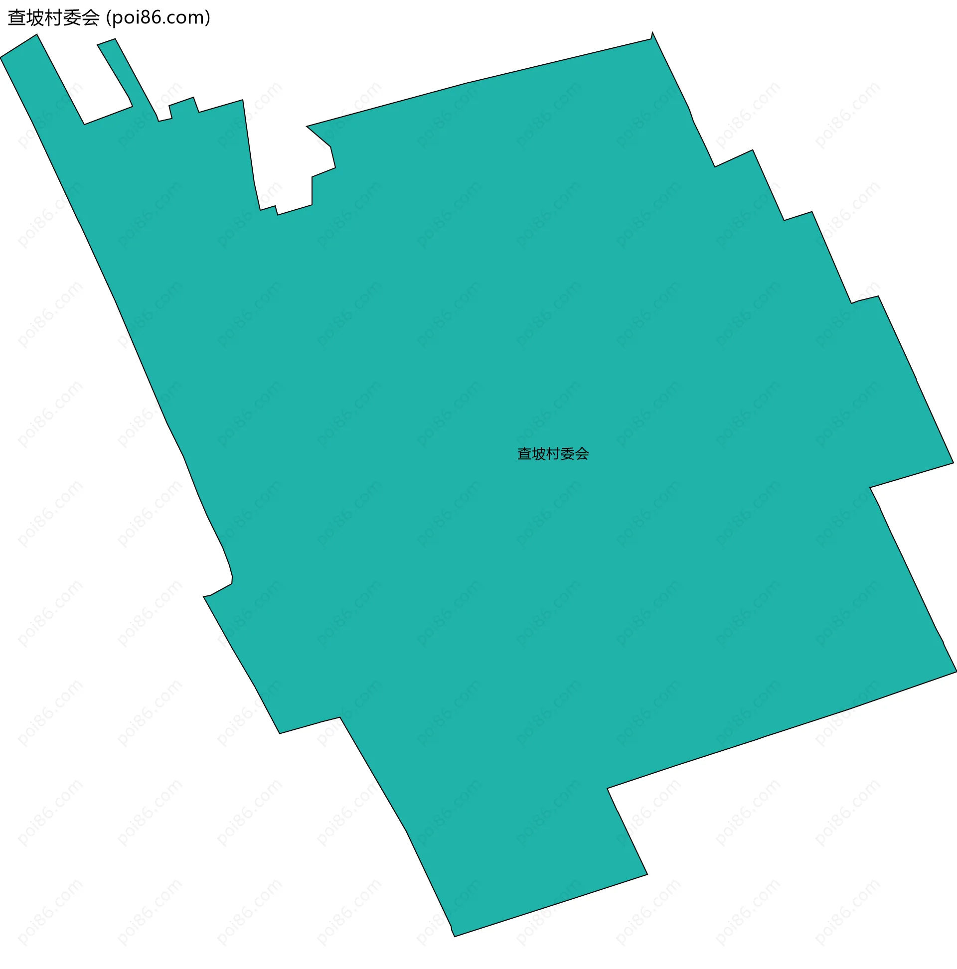查坡村委会边界地图