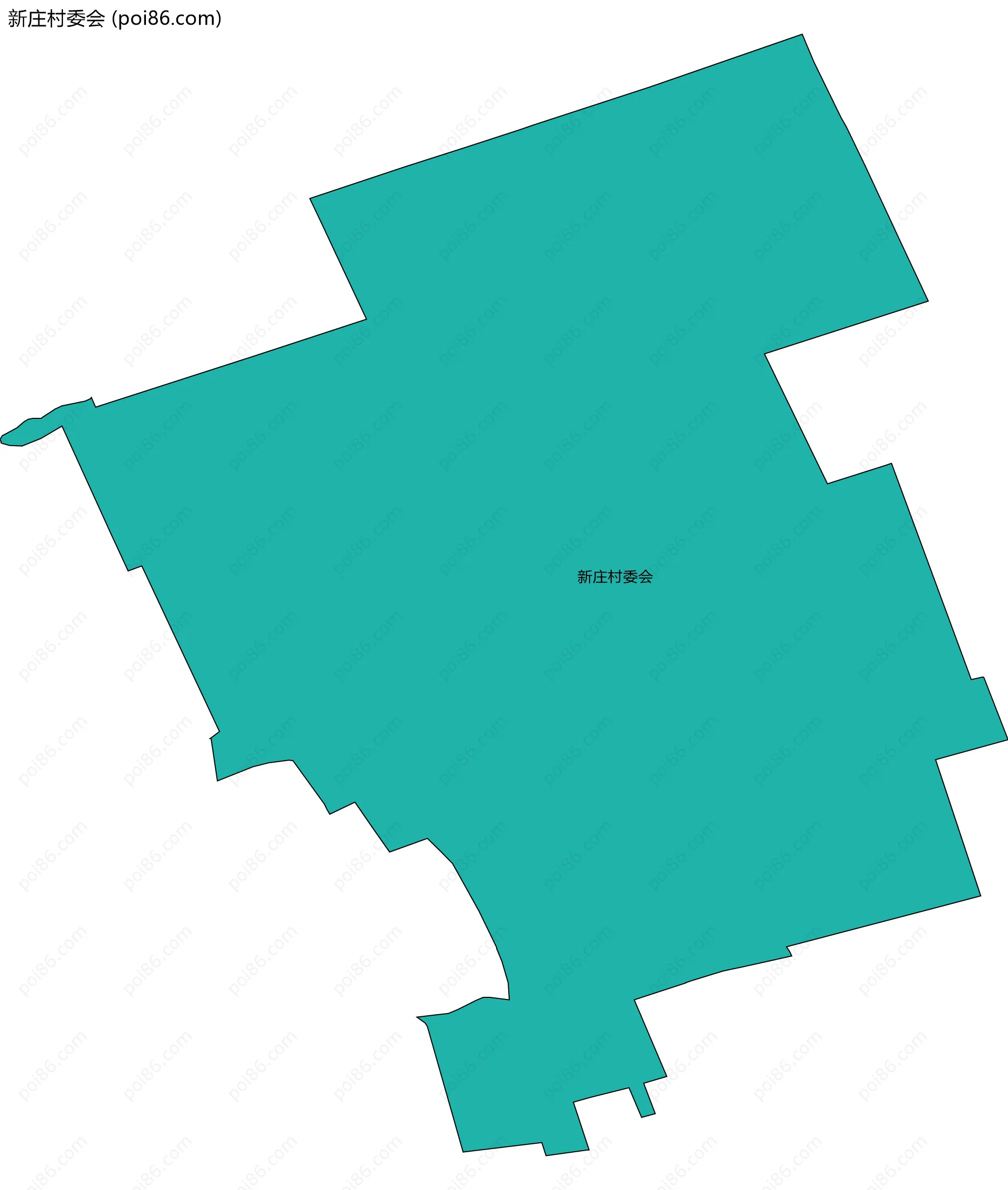 新庄村委会边界地图