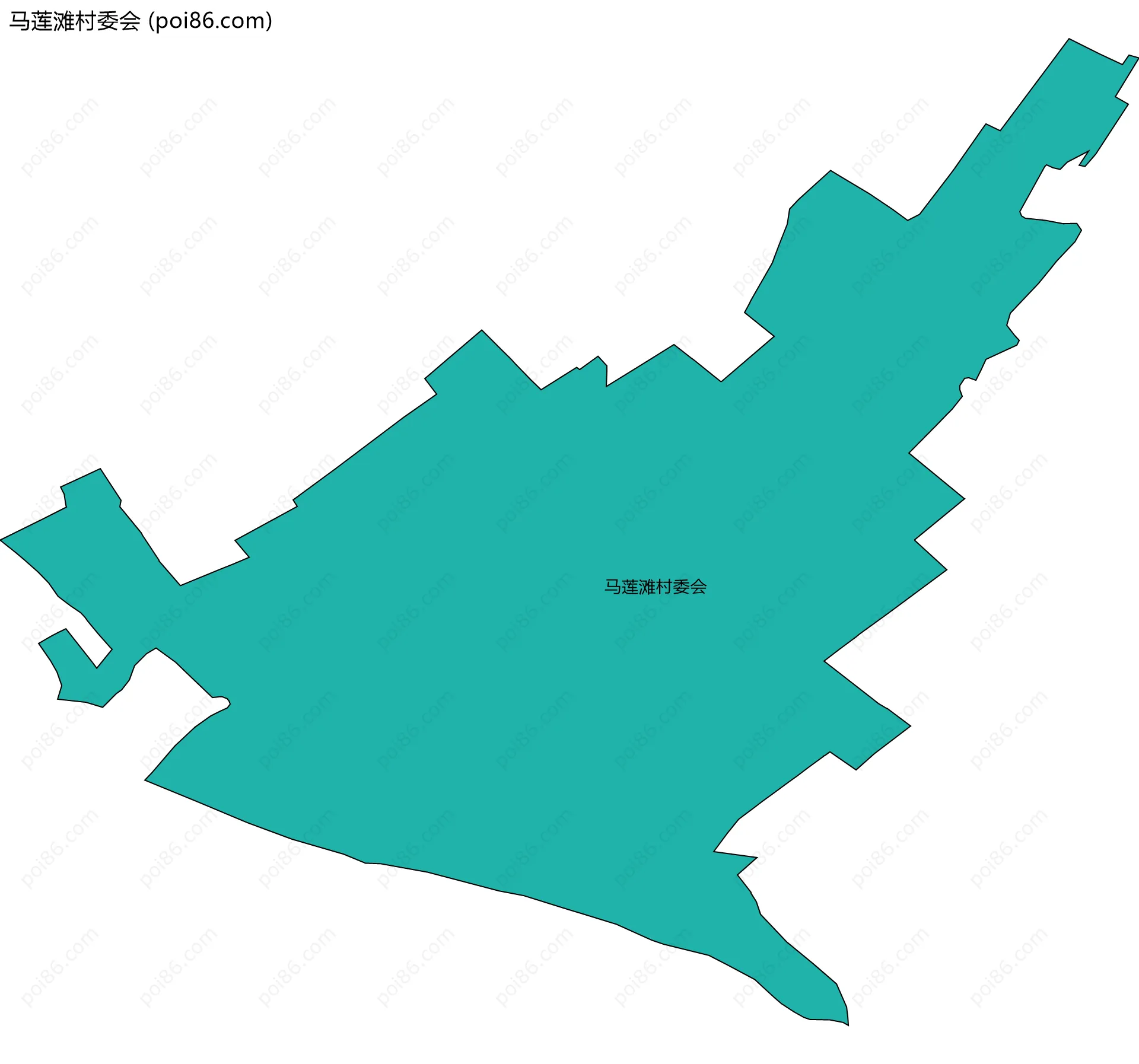 马莲滩村委会边界地图