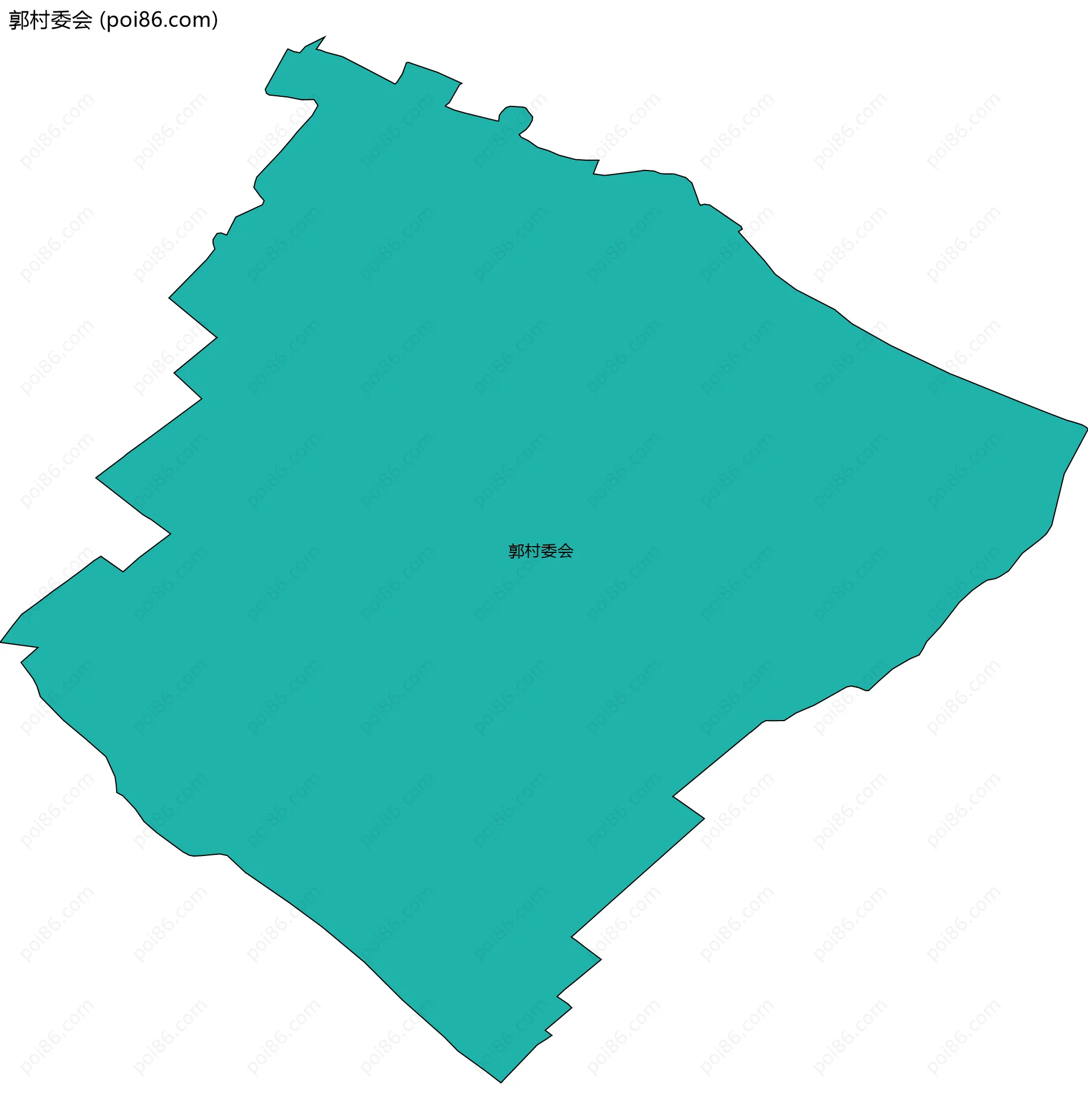 郭村委会边界地图