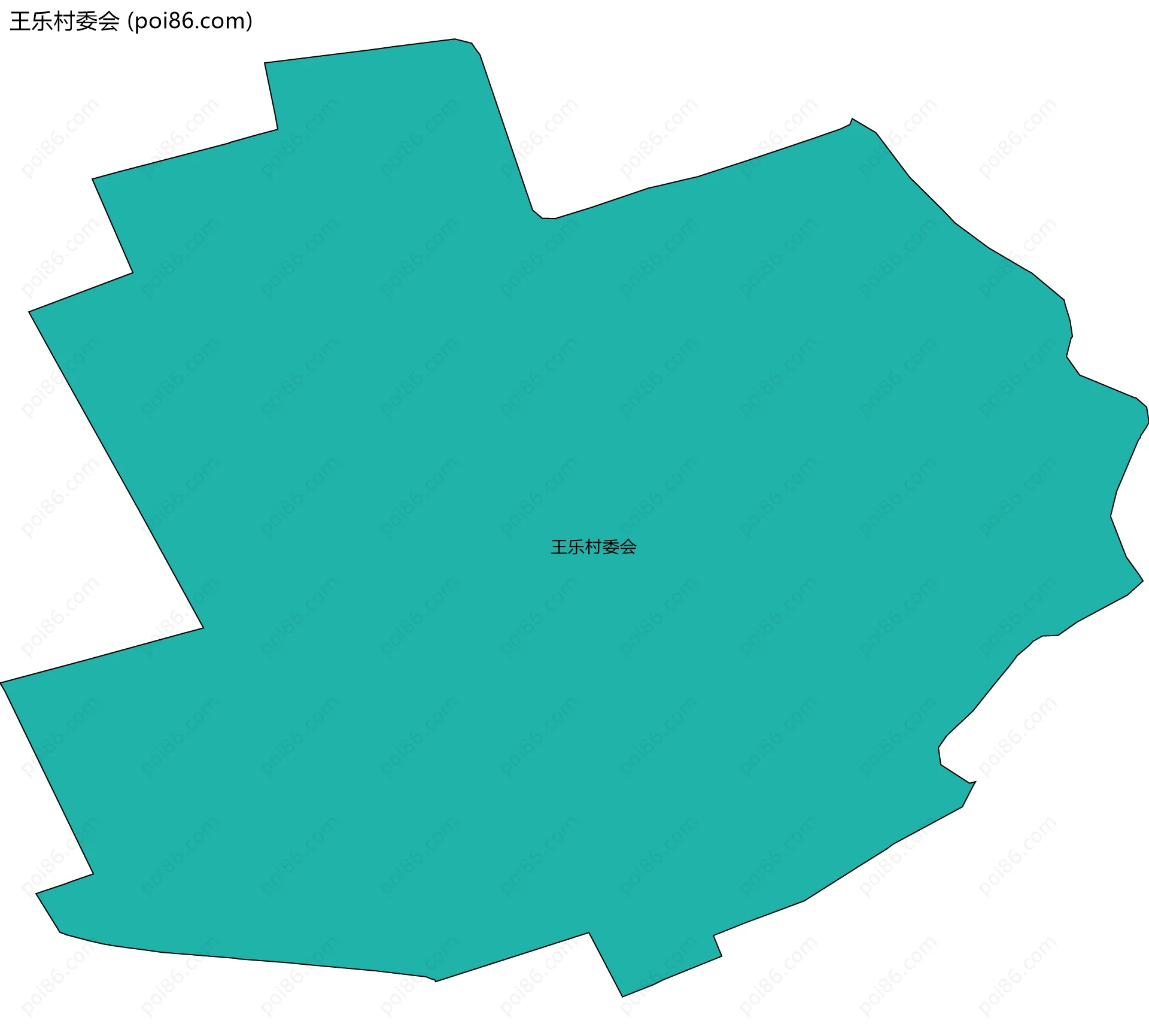 王乐村委会边界地图