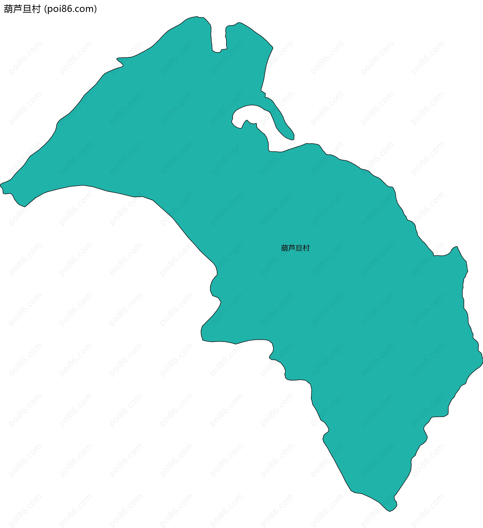 葫芦旦村边界地图