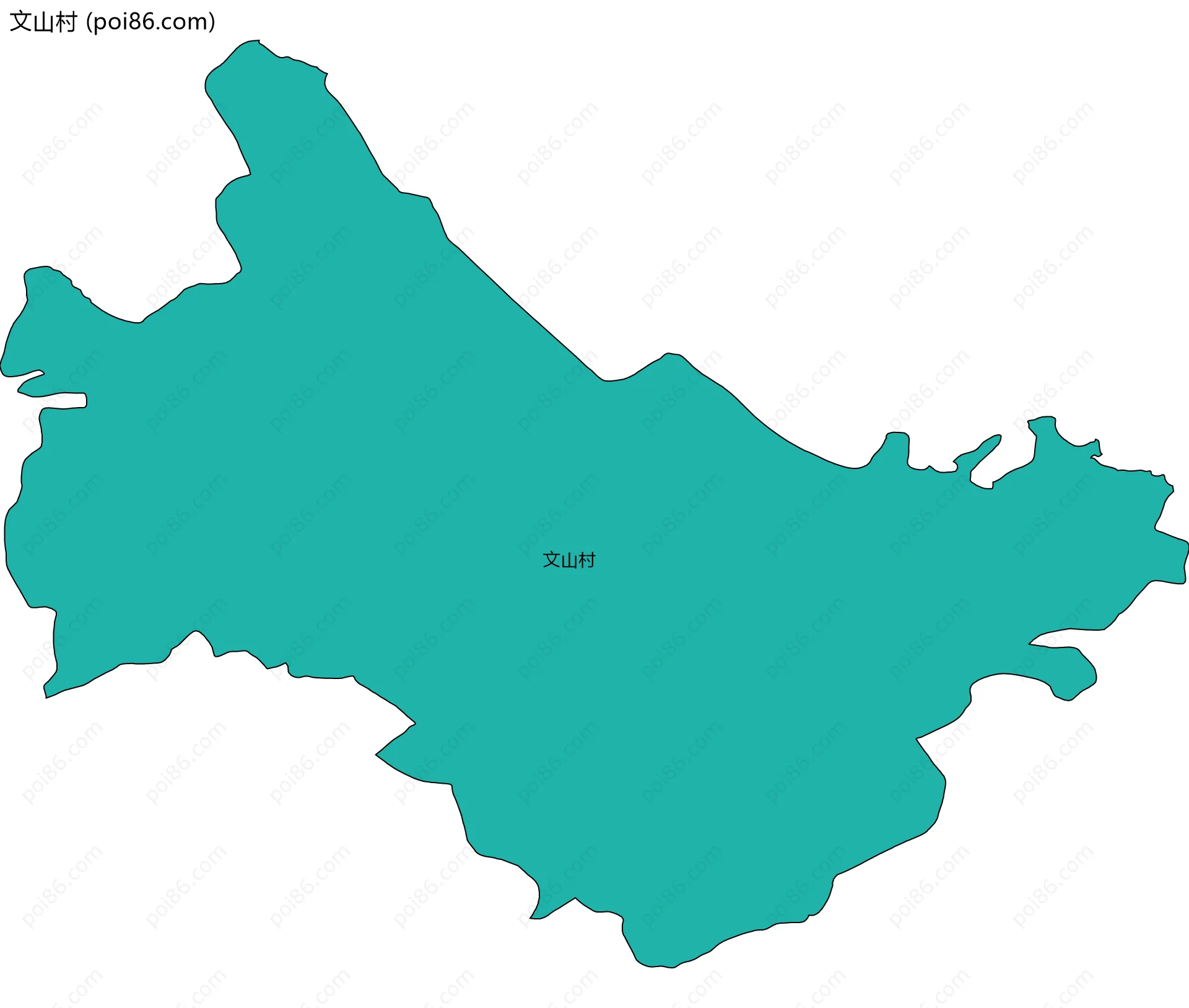 文山村边界地图