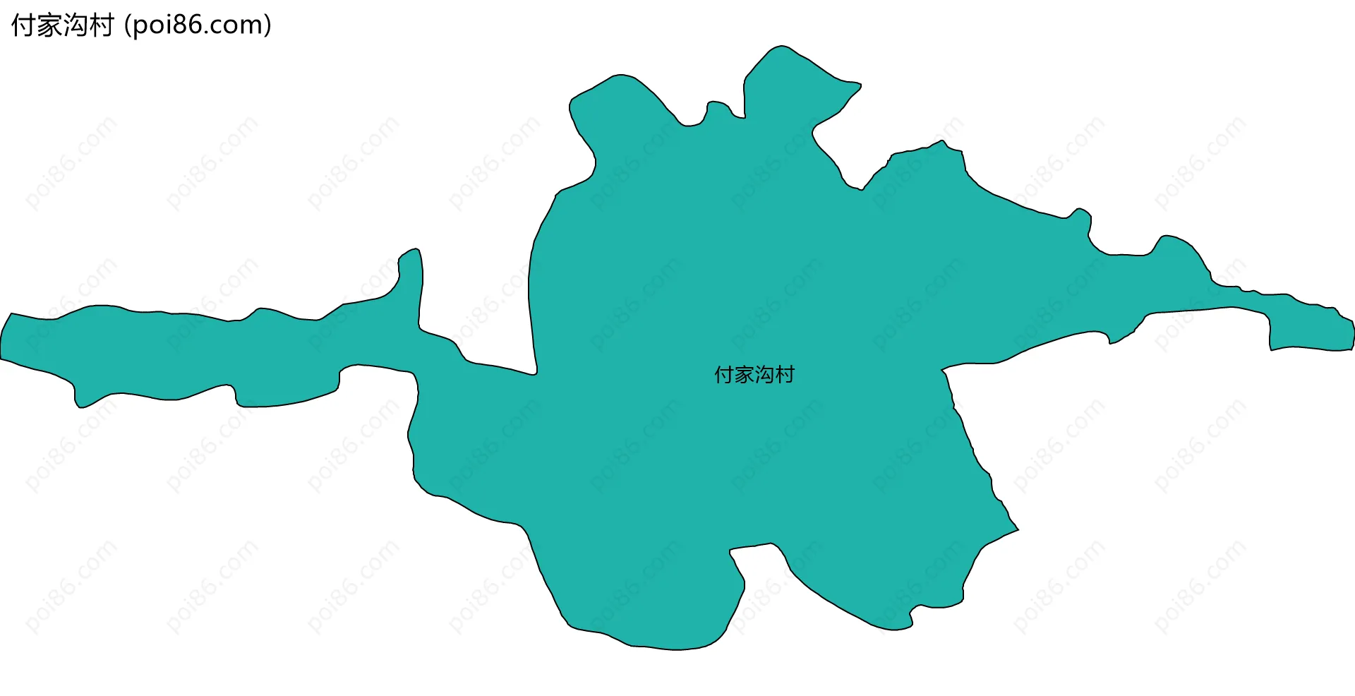 付家沟村边界地图