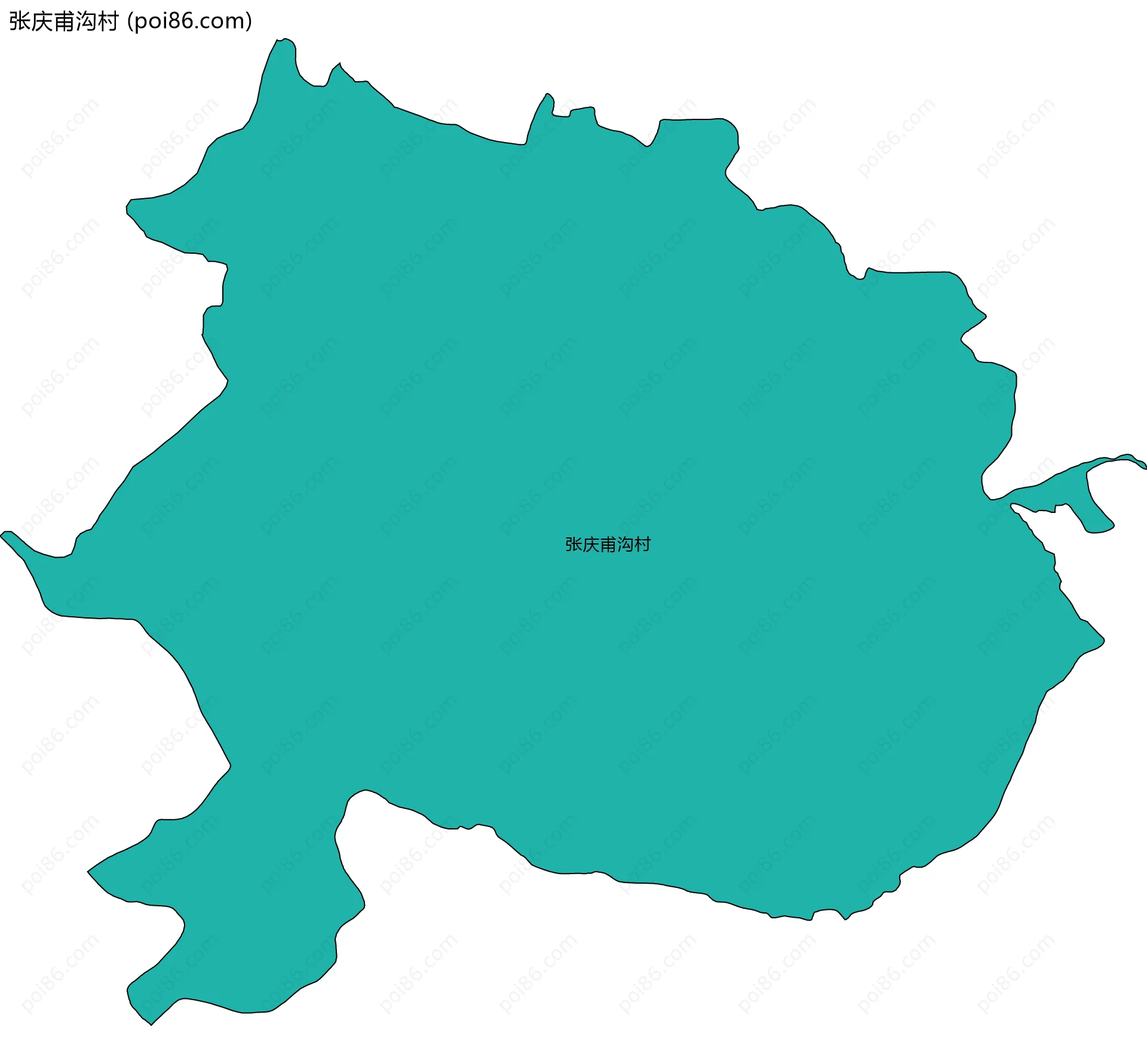 张庆甫沟村边界地图