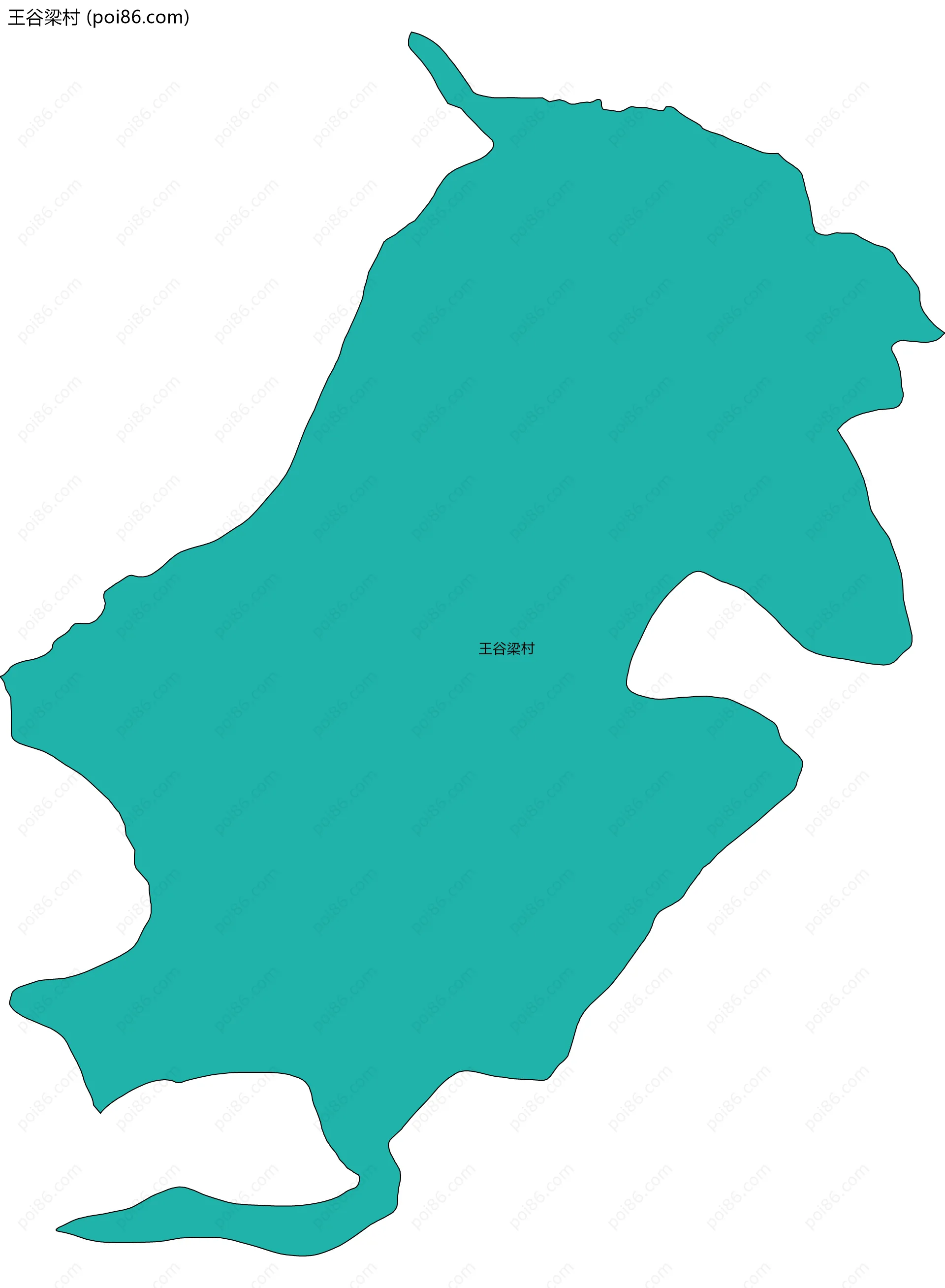 王谷梁村边界地图