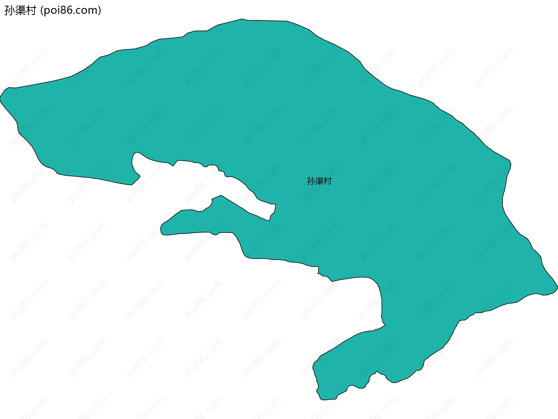 孙渠村边界地图