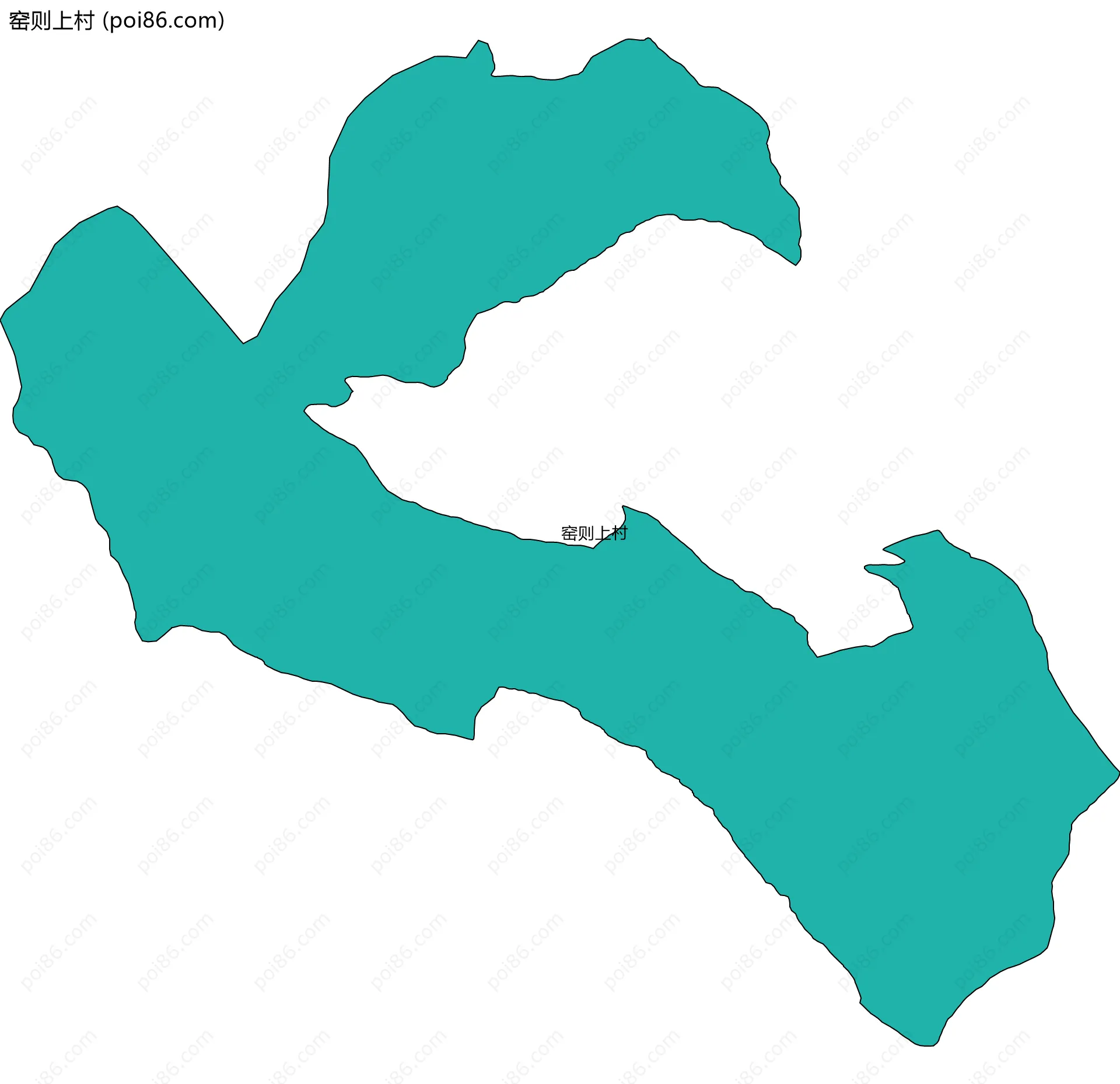 窑则上村边界地图