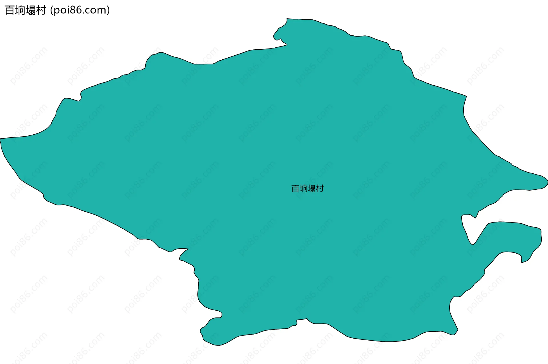百垧塌村边界地图