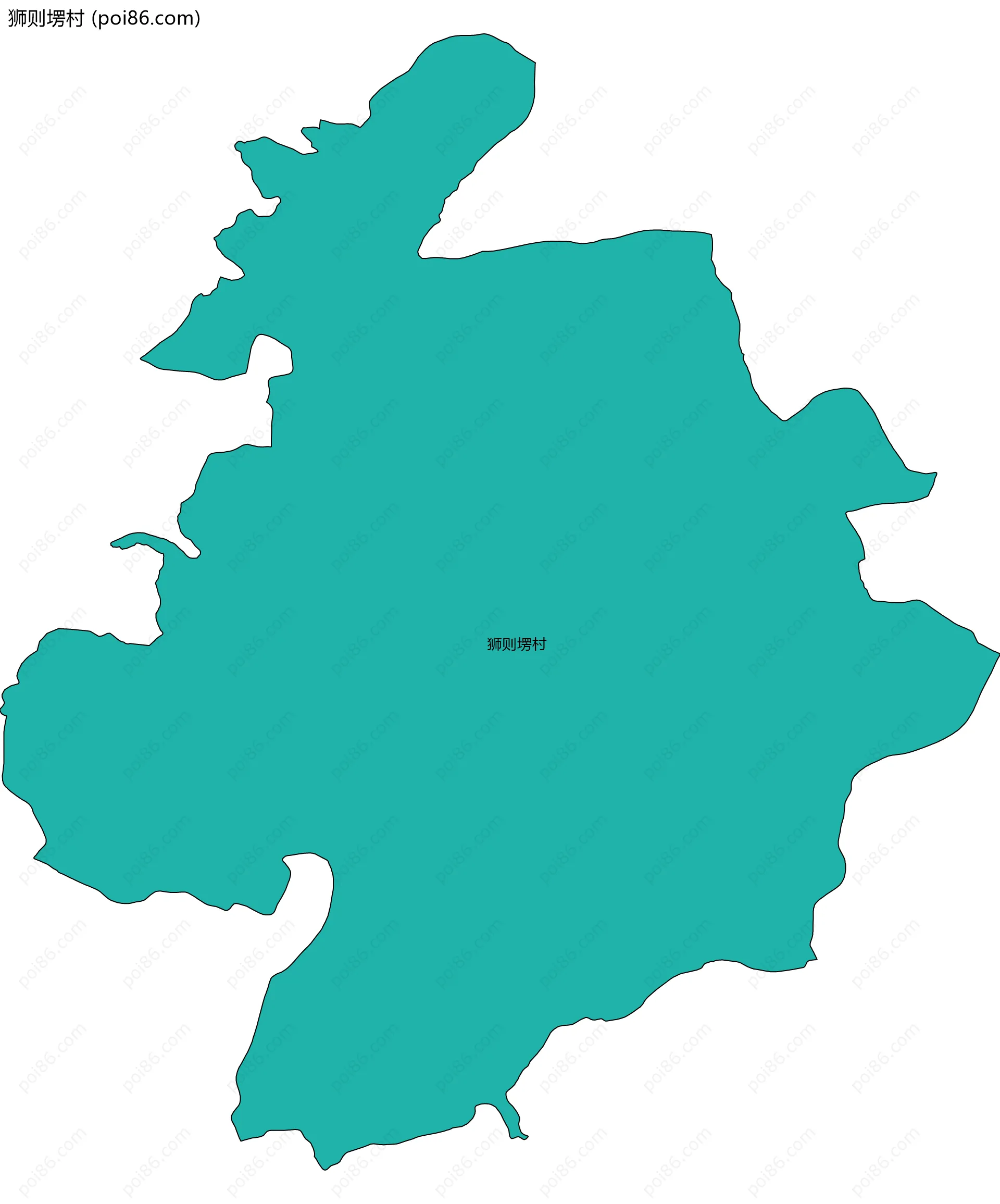 狮则塄村边界地图