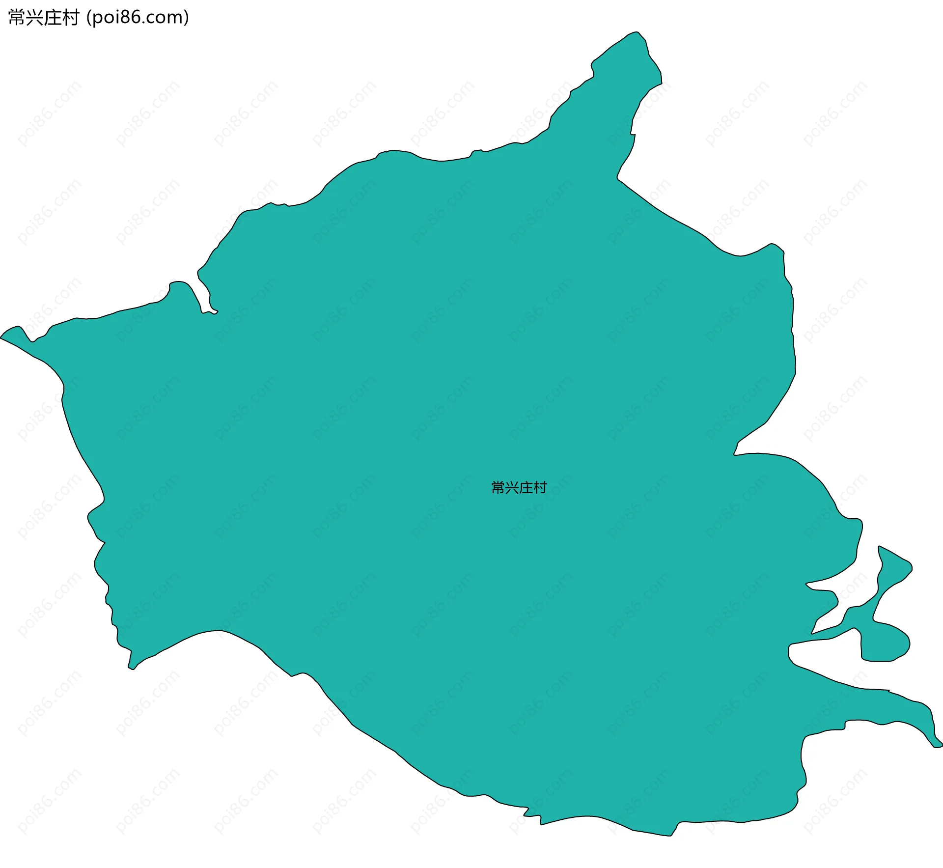 常兴庄村边界地图