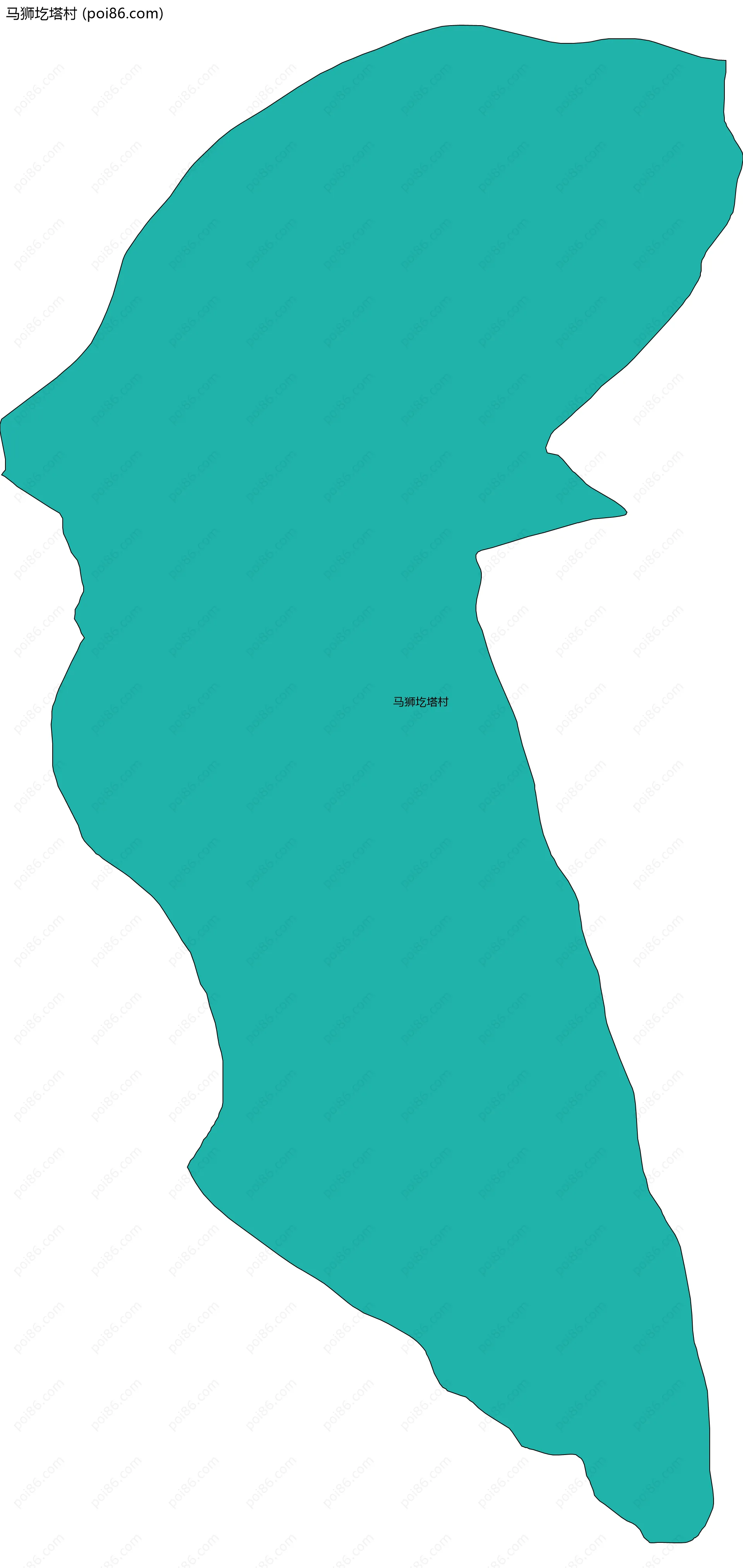 马狮圪塔村边界地图