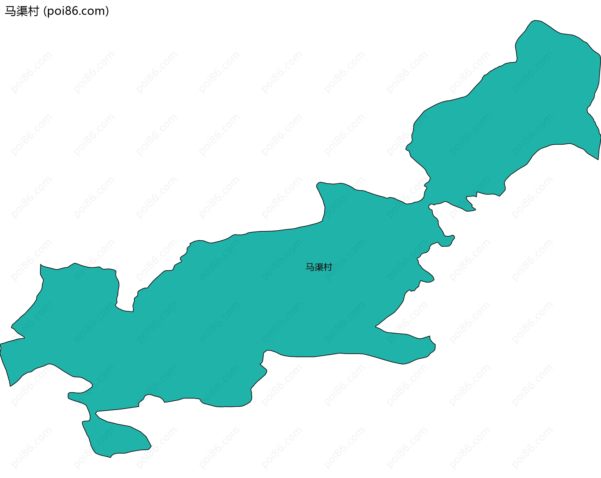 马渠村边界地图