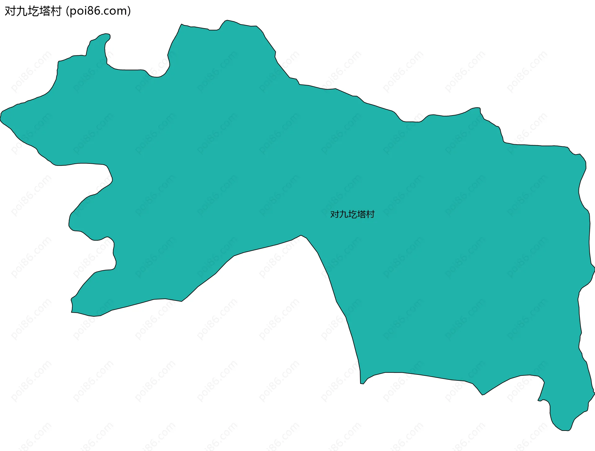 对九圪塔村边界地图