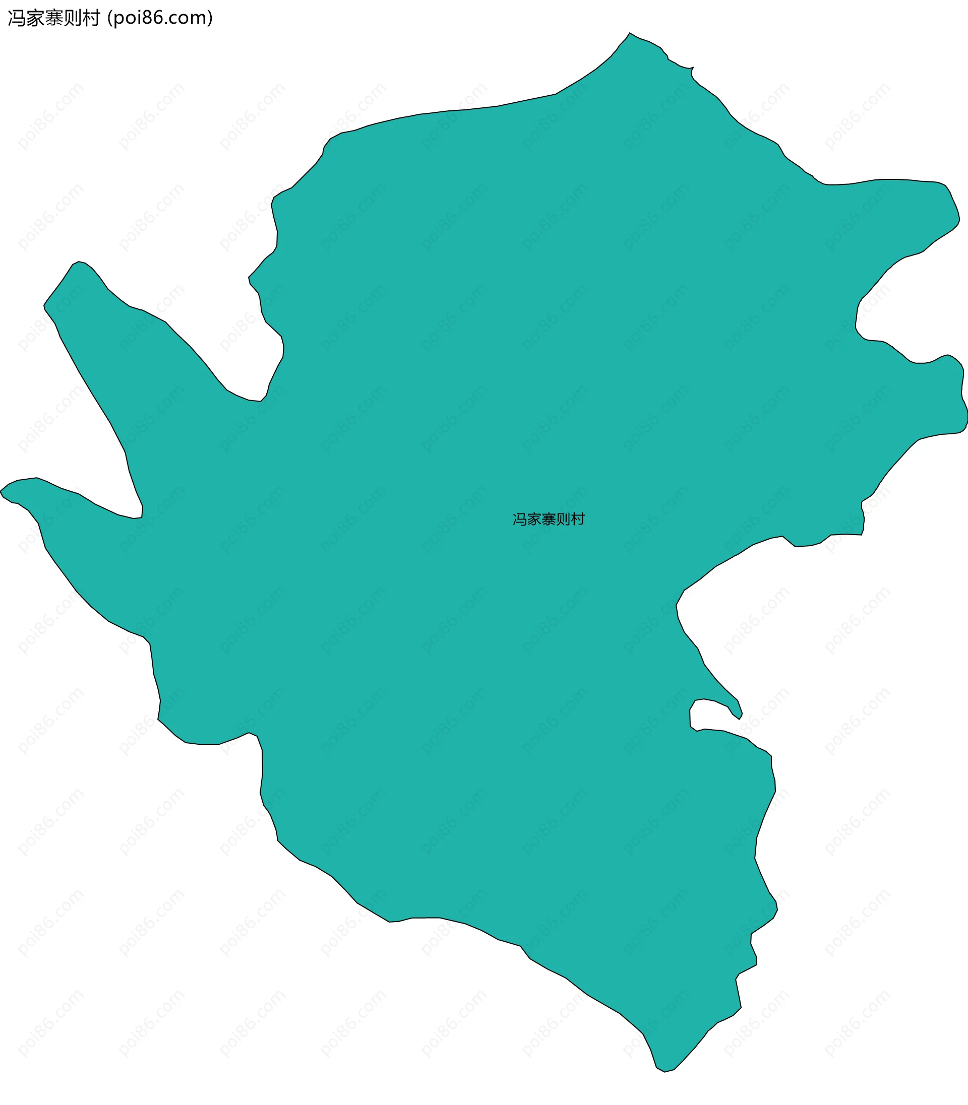 冯家寨则村边界地图